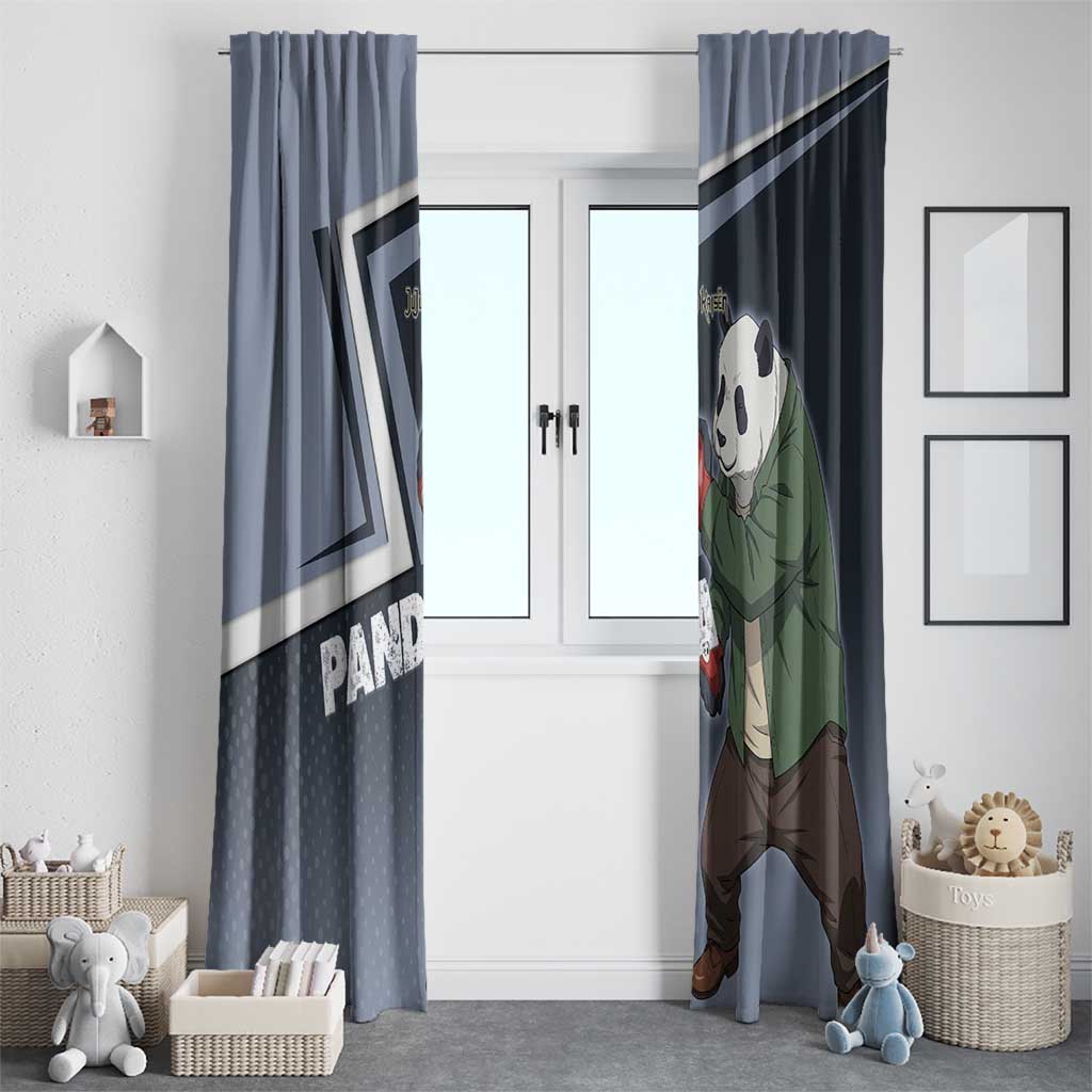 Panda Window Curtain Urban Anime Combat Style