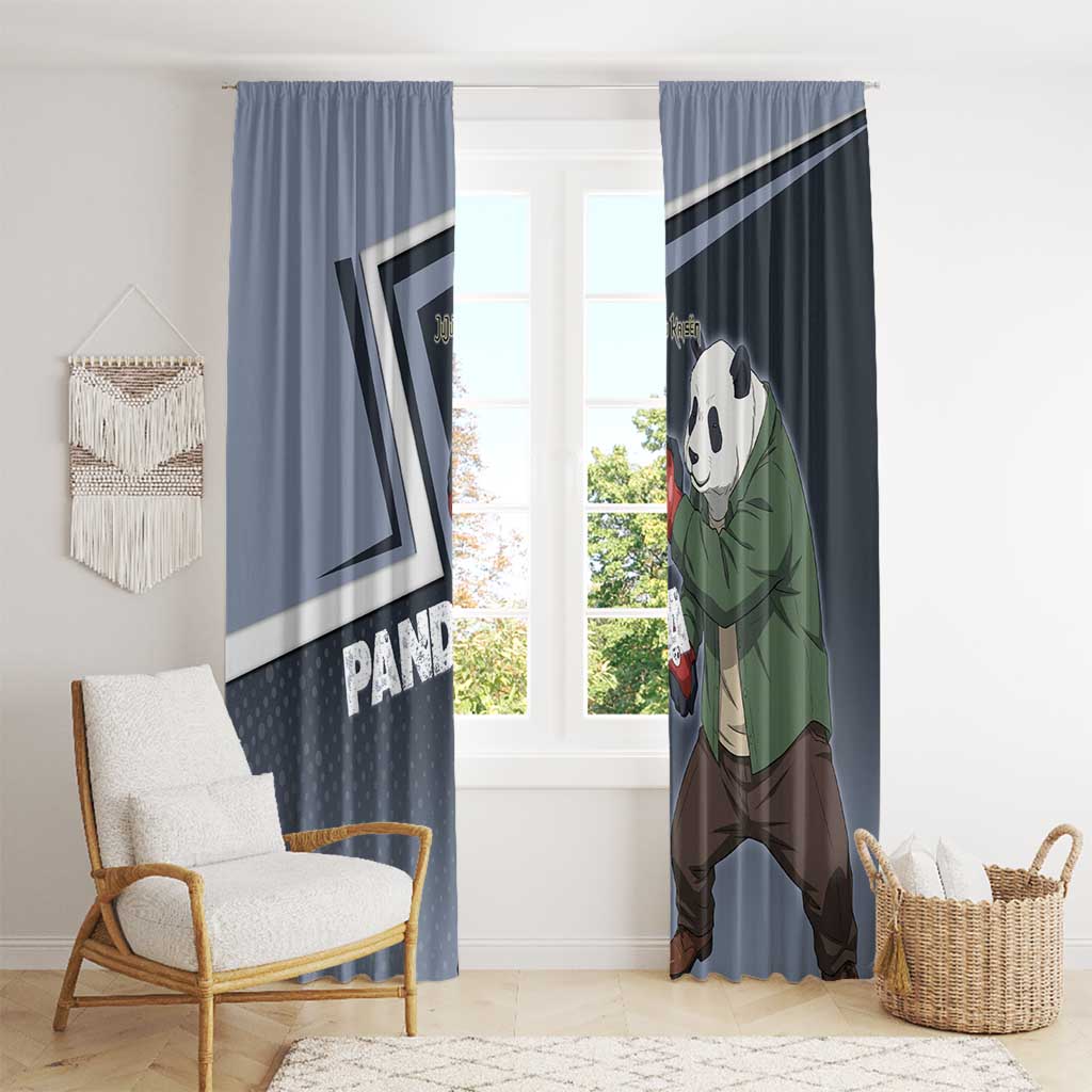 Panda Window Curtain Urban Anime Combat Style