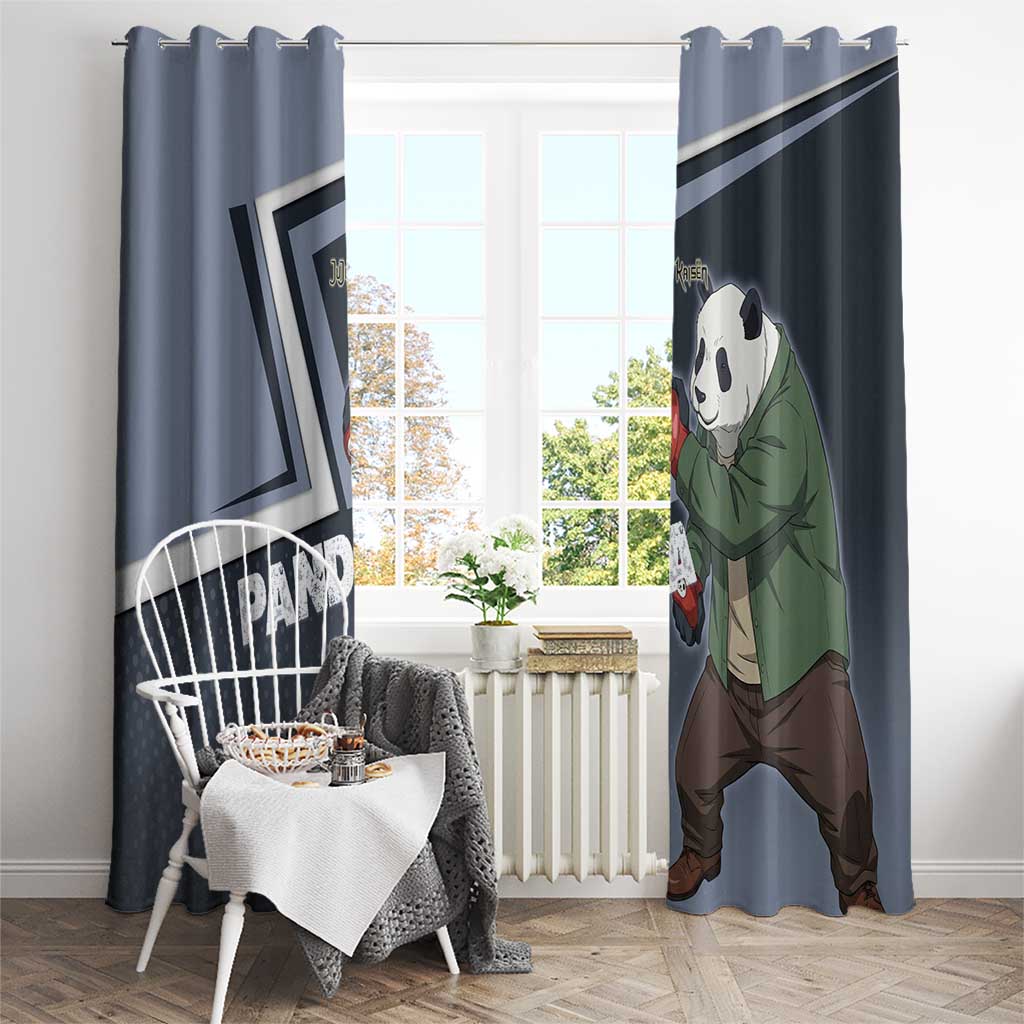 Panda Window Curtain Urban Anime Combat Style