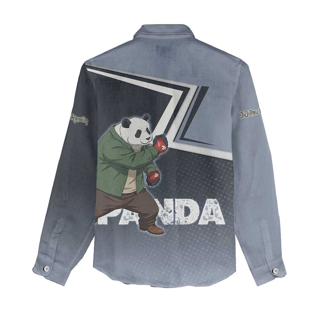 Panda Women Casual Shirt Urban Anime Combat Style