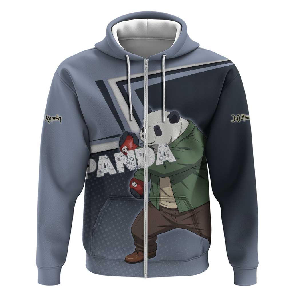 Panda Zip Hoodie Urban Anime Combat Style