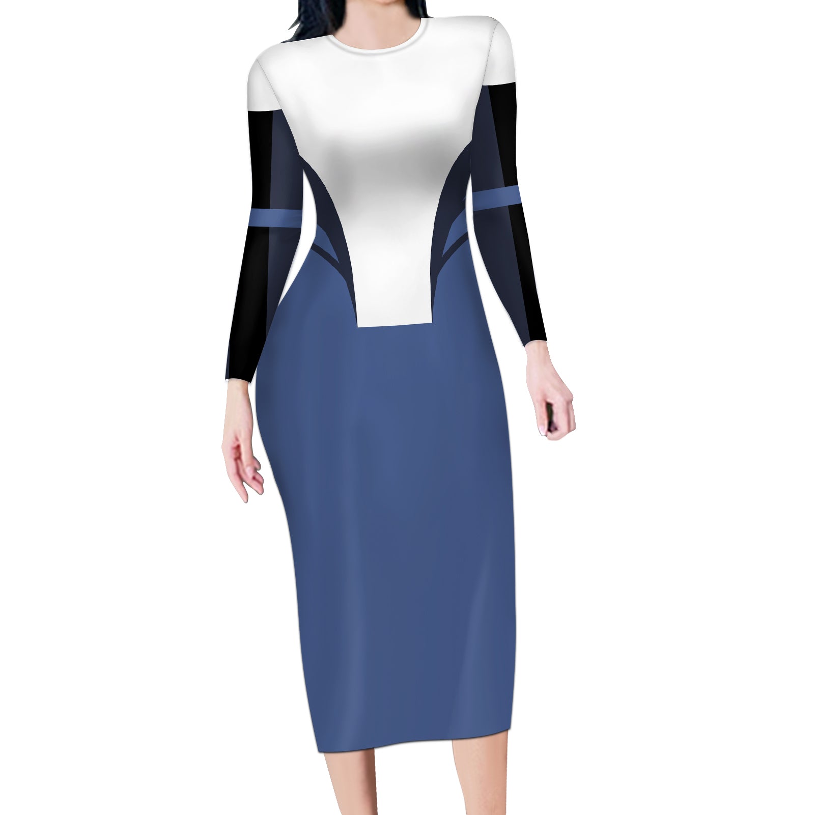 Avatar Water Nation Long Sleeve Bodycon Dress