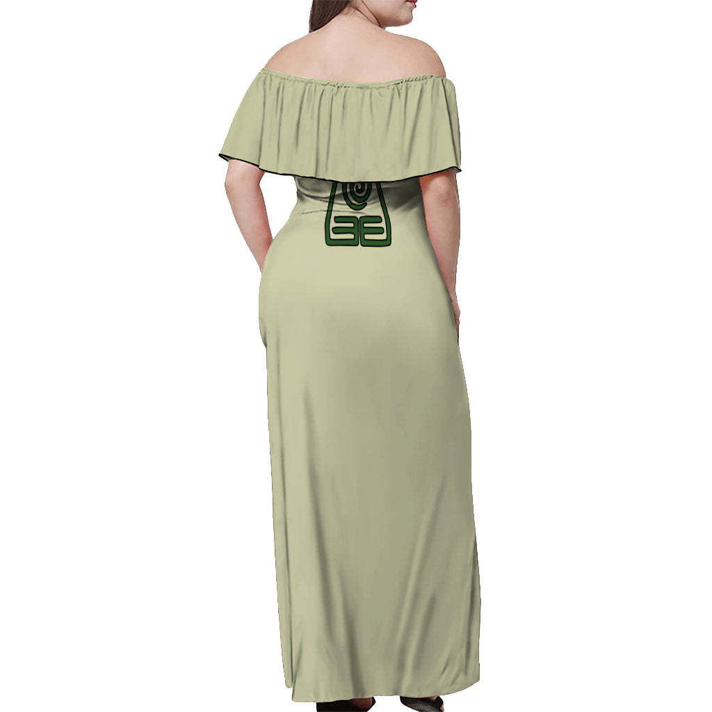 Avatar Toph Beifong Off Shoulder Maxi Dress