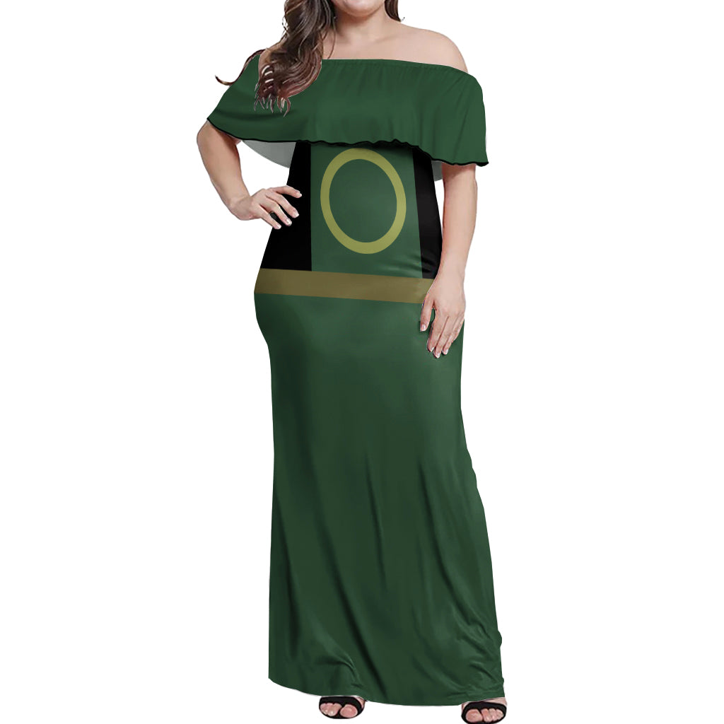 Avatar Hoodie Earth Nation Off Shoulder Maxi Dress