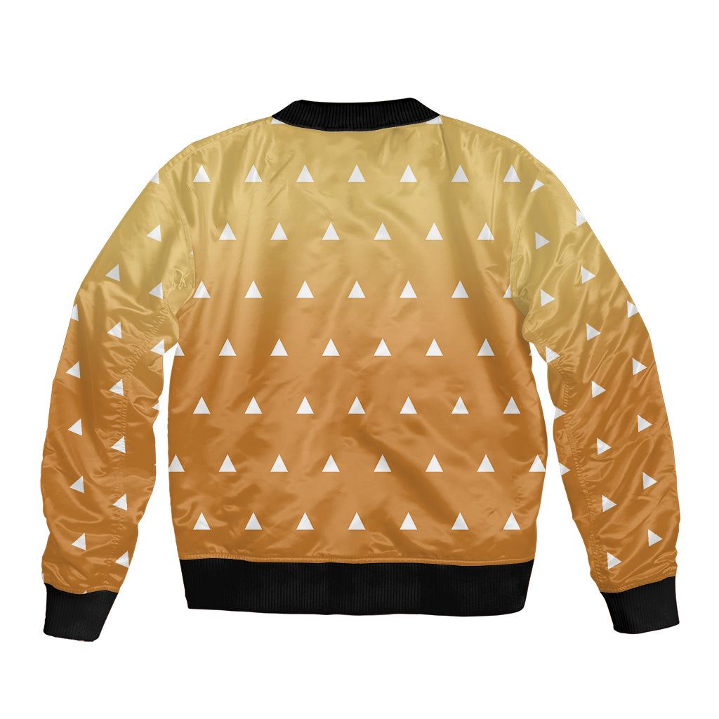 Zenitsu Shirt Design - Pattern Style Bomber Jacket