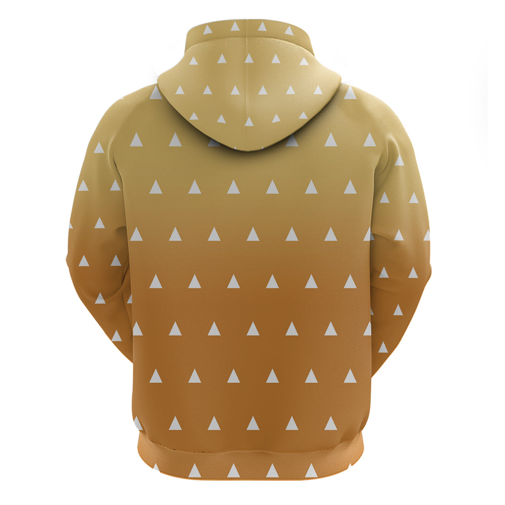 Zenitsu Shirt Design - Pattern Style Zip Hoodie
