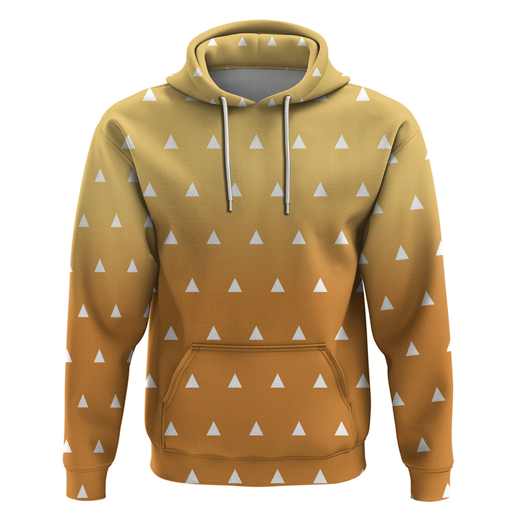 Zenitsu Shirt Design - Pattern Style Zip Hoodie