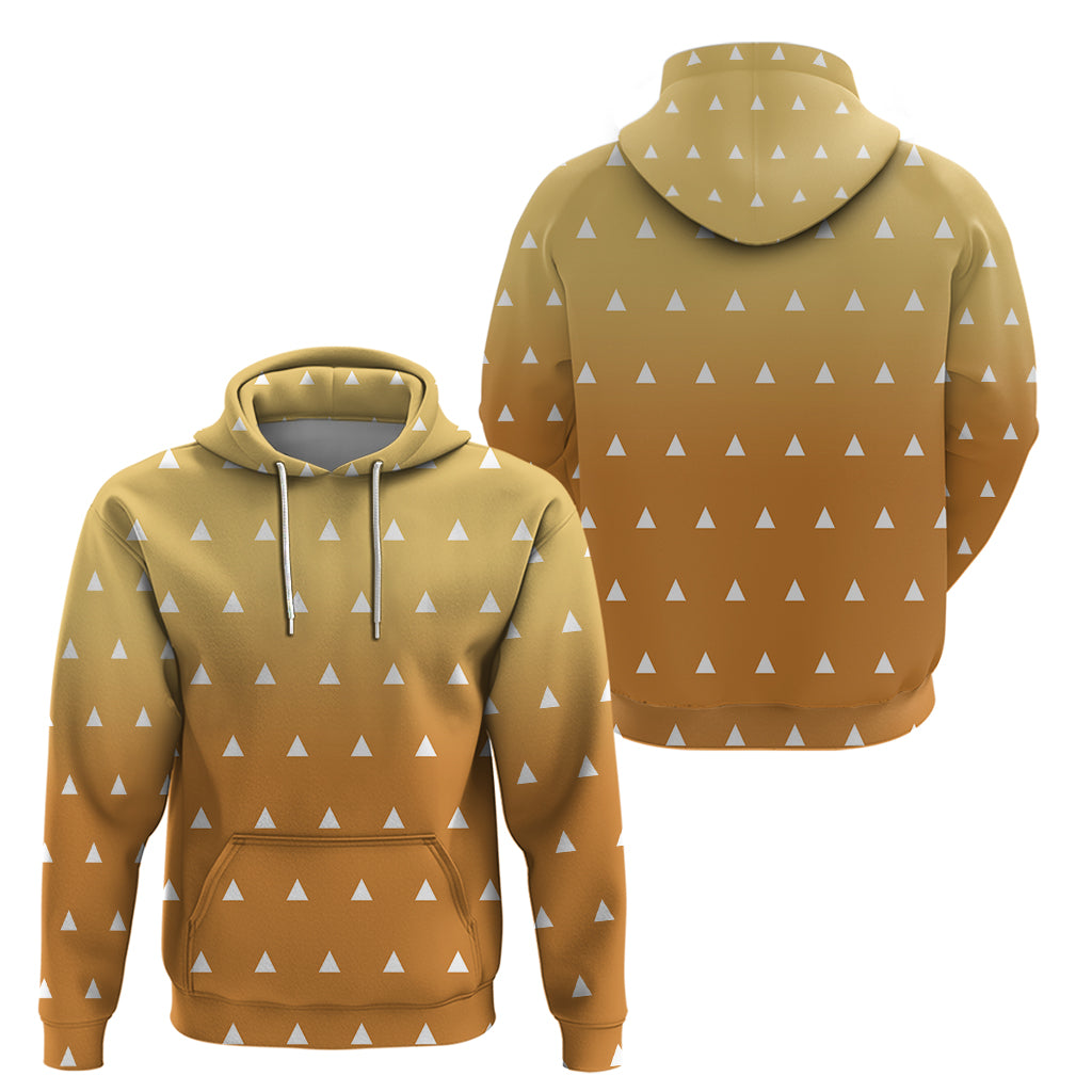 Zenitsu Shirt Design - Pattern Style Zip Hoodie