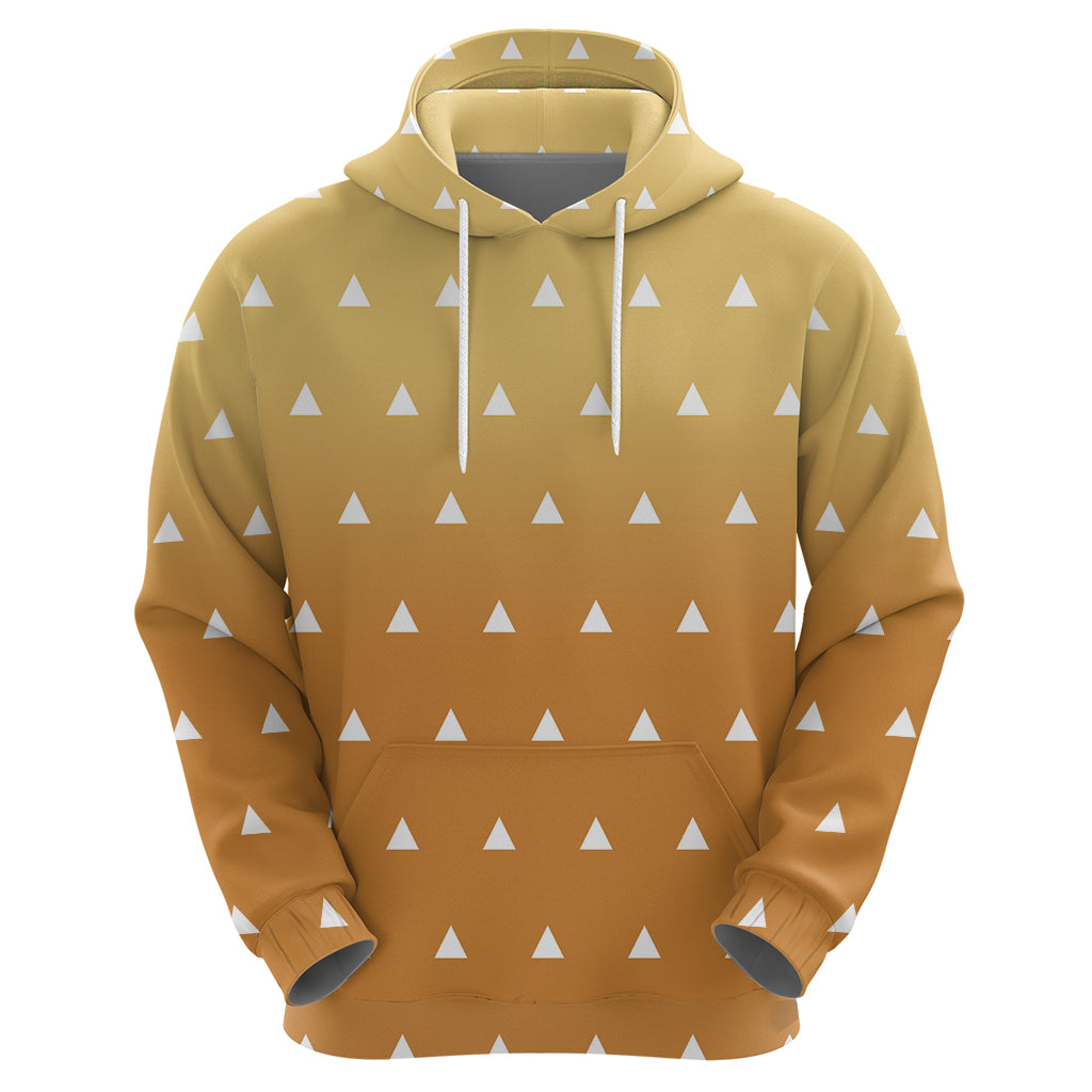 Zenitsu Shirt Design - Pattern Style Zip Hoodie