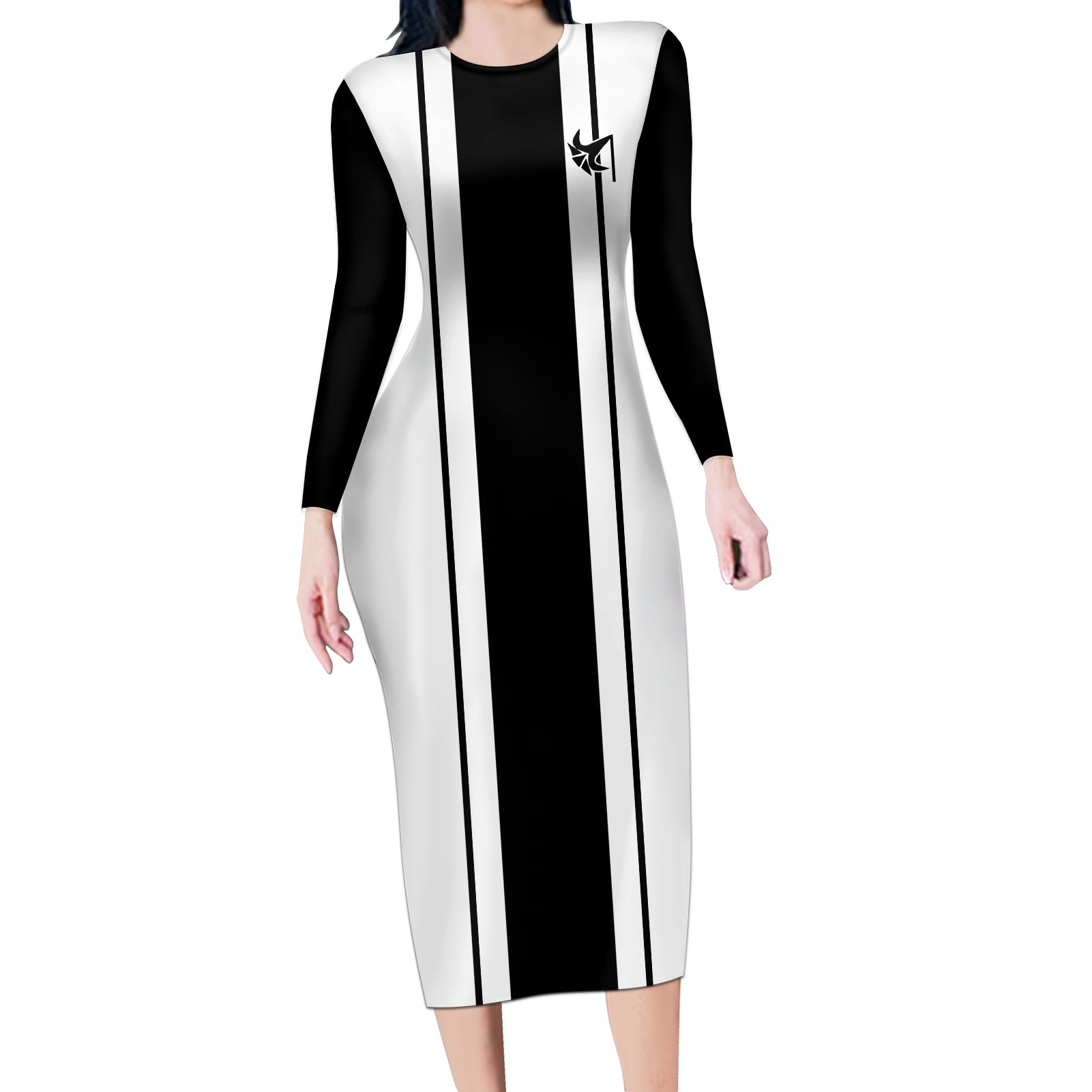 Tenth Division - Gotei Long Sleeve Bodycon Dress