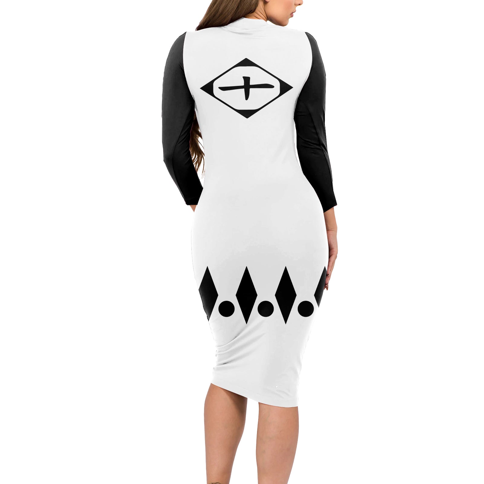 Tenth Division - Gotei Long Sleeve Bodycon Dress