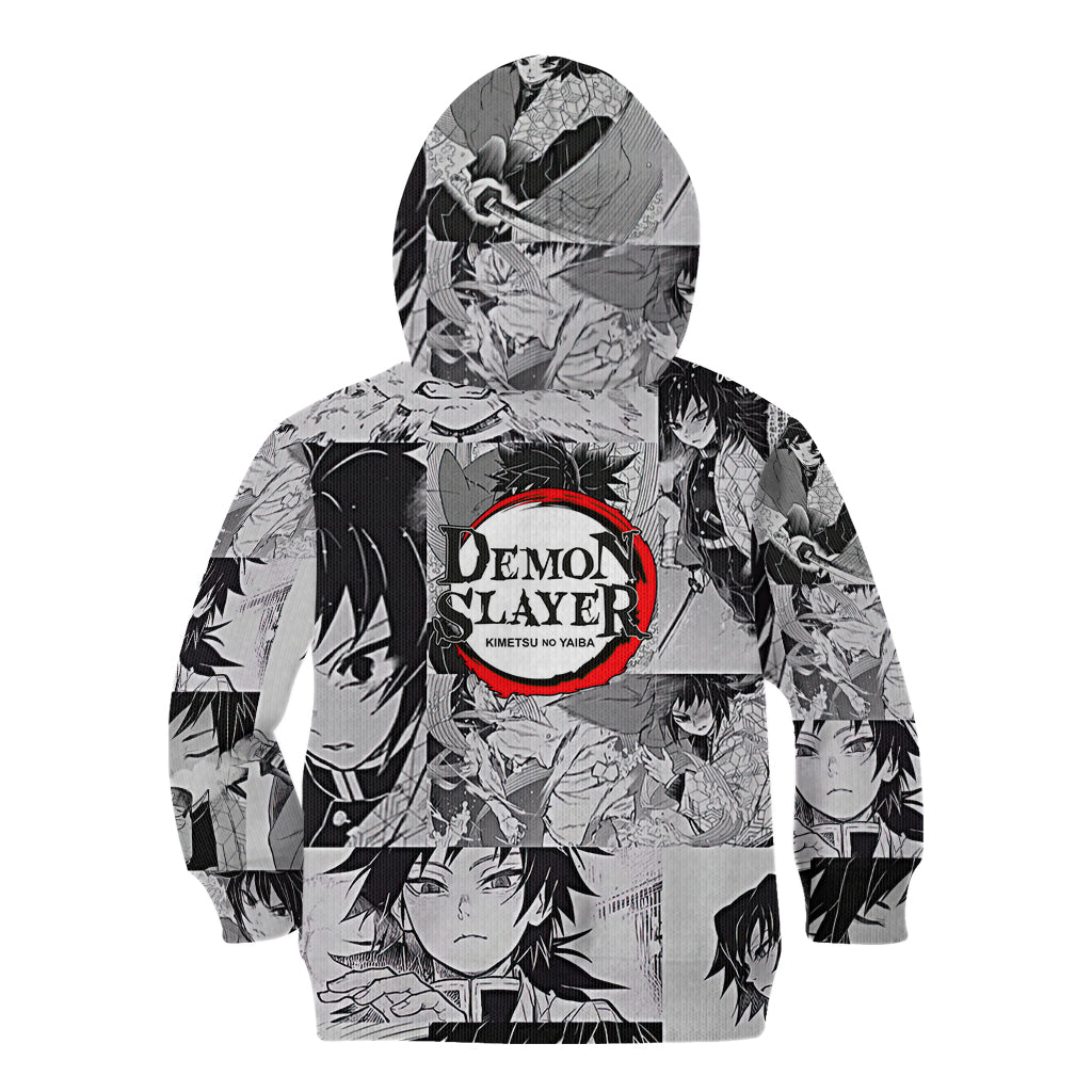 Giyu Tomioka - Demon Slayer Anime Mixed Manga Kid Hoodie