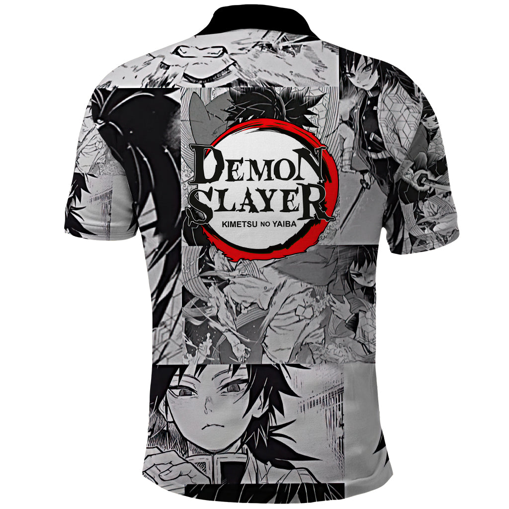 Giyu Tomioka - Demon Slayer Anime Mixed Manga Polo Shirt