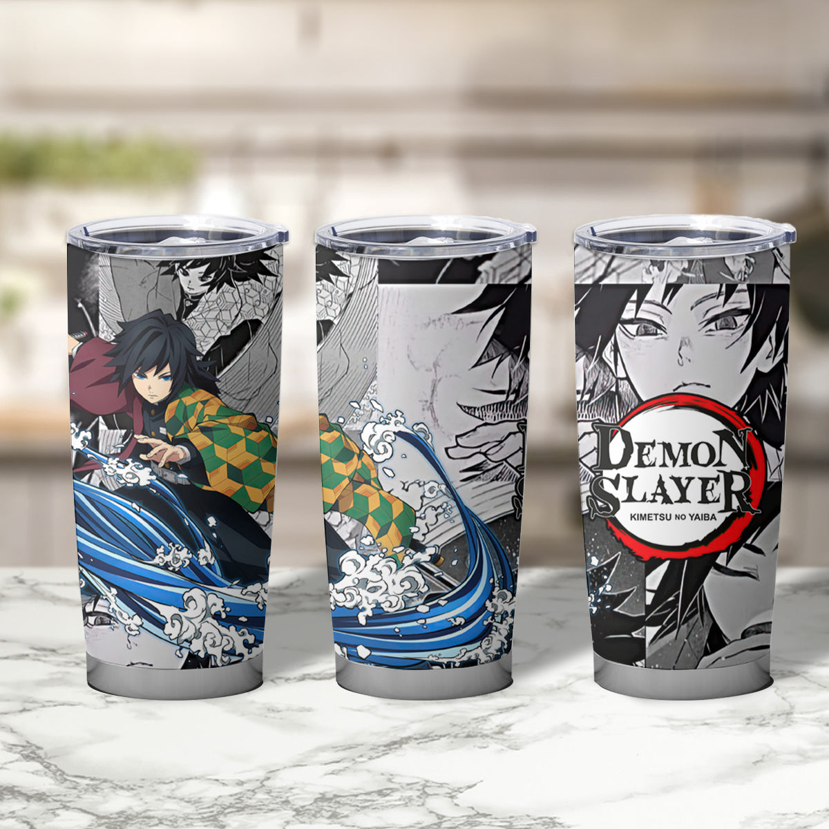 Giyu Tomioka Tumbler Cup Demon Slayer Anime Mixed Manga