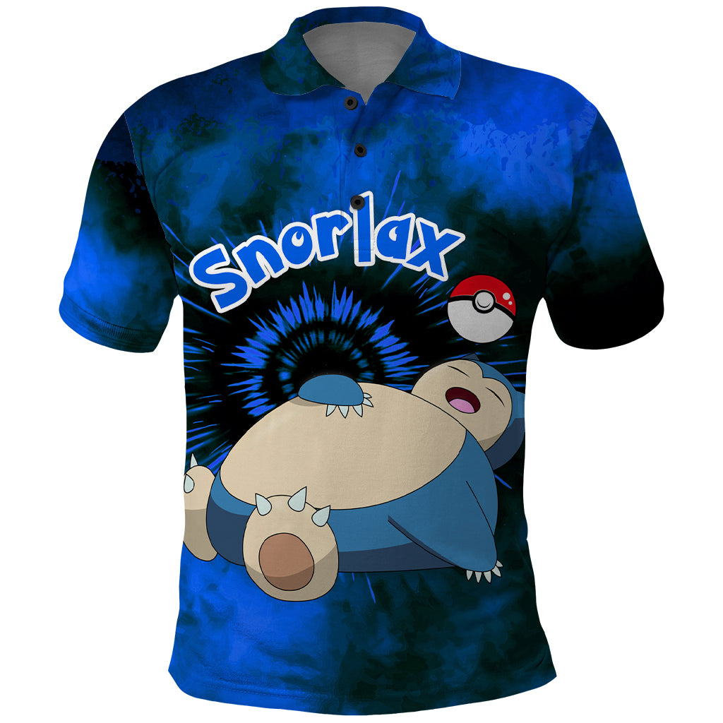 Snorlax - Tie Dye Style Polo Shirt