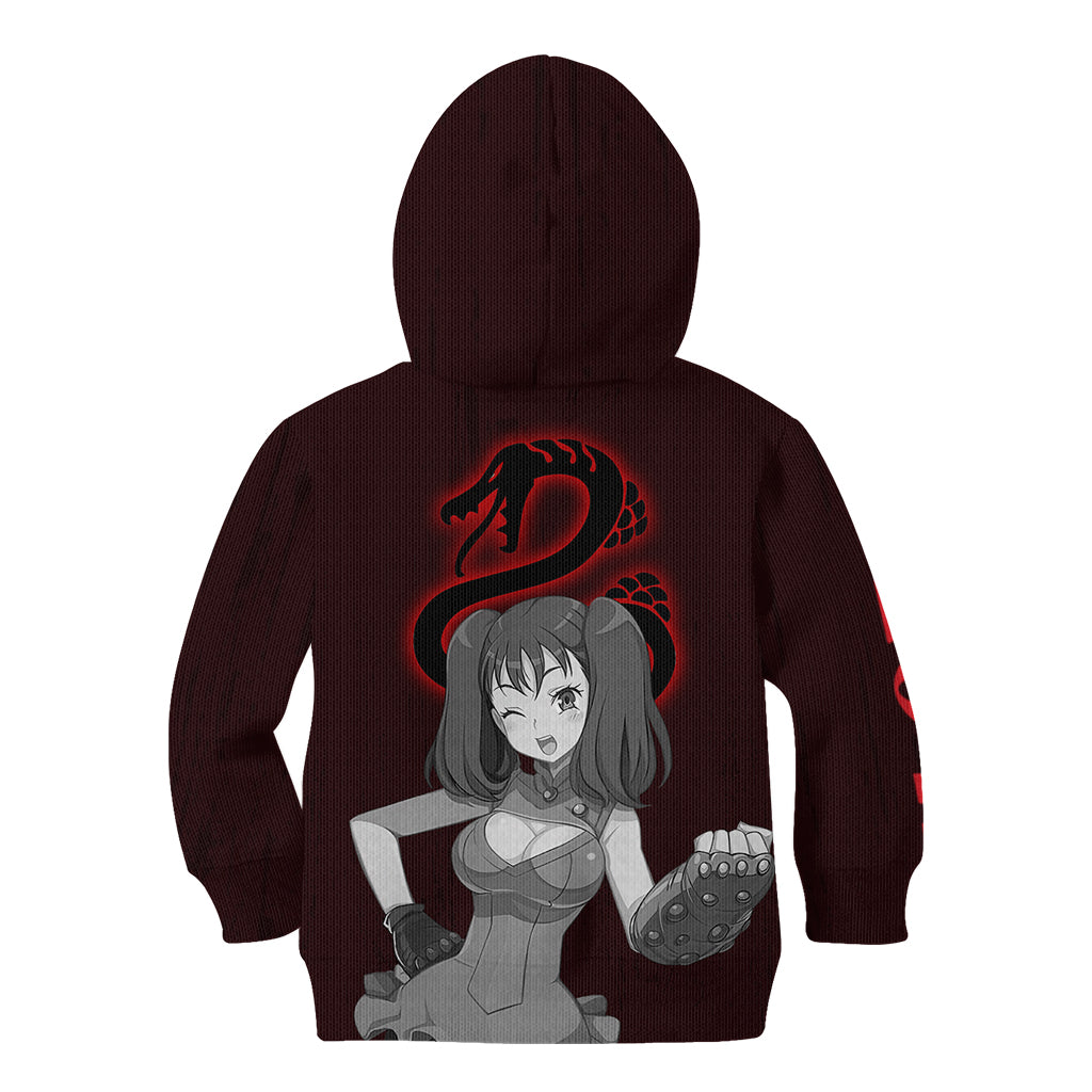 Serpent Sin of Envy Diane Kid Hoodie