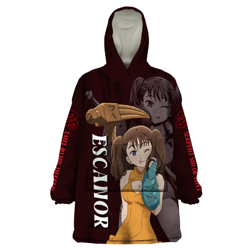 Serpent Sin of Envy Diane Wearable Blanket Hoodie