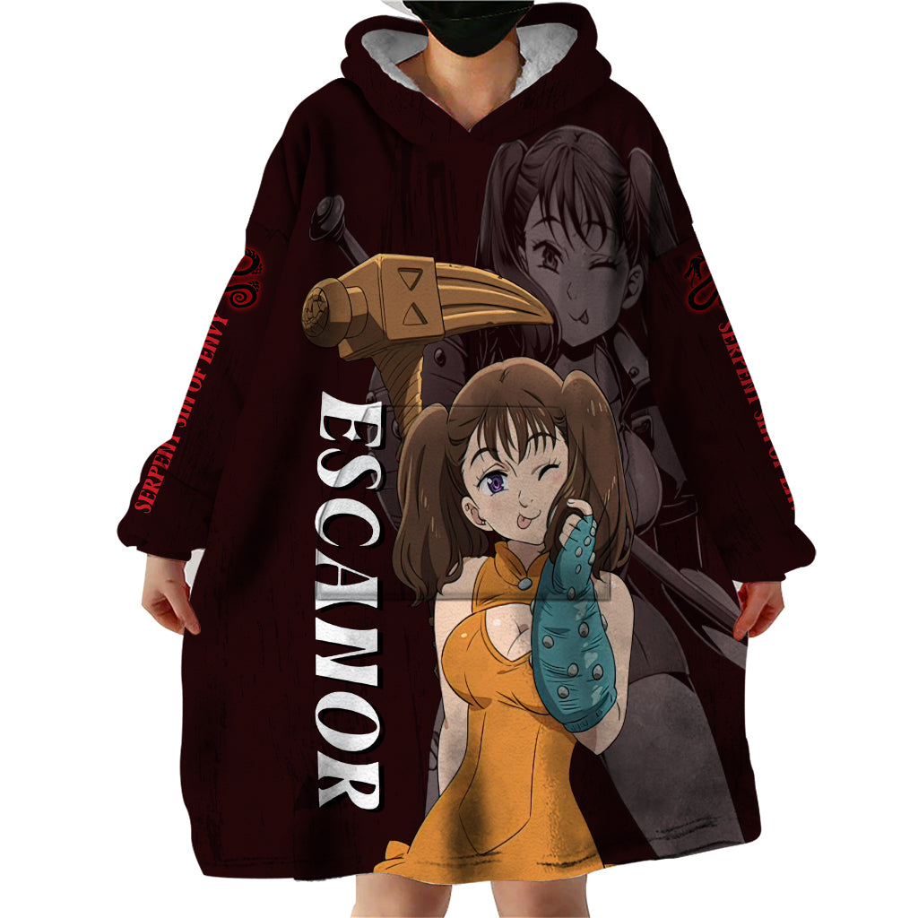 Serpent Sin of Envy Diane Wearable Blanket Hoodie