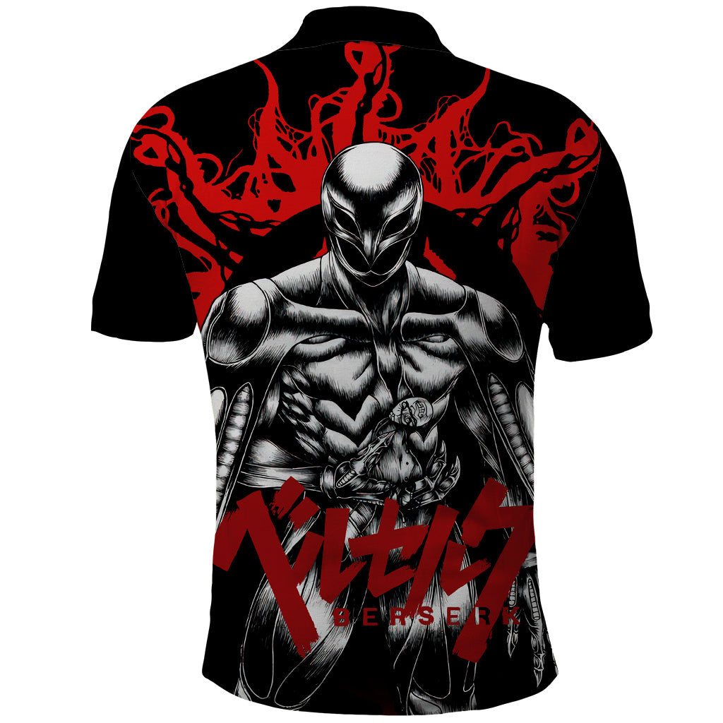 Griffith Berserk Polo Shirt Black Blood Style