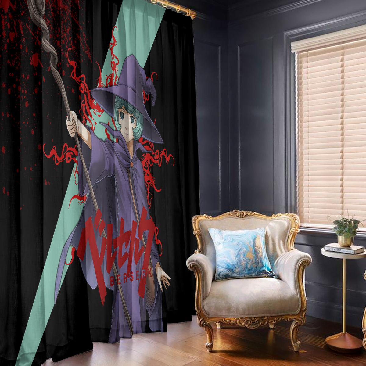 Schierke Basrard Window Curtain Anime Style
