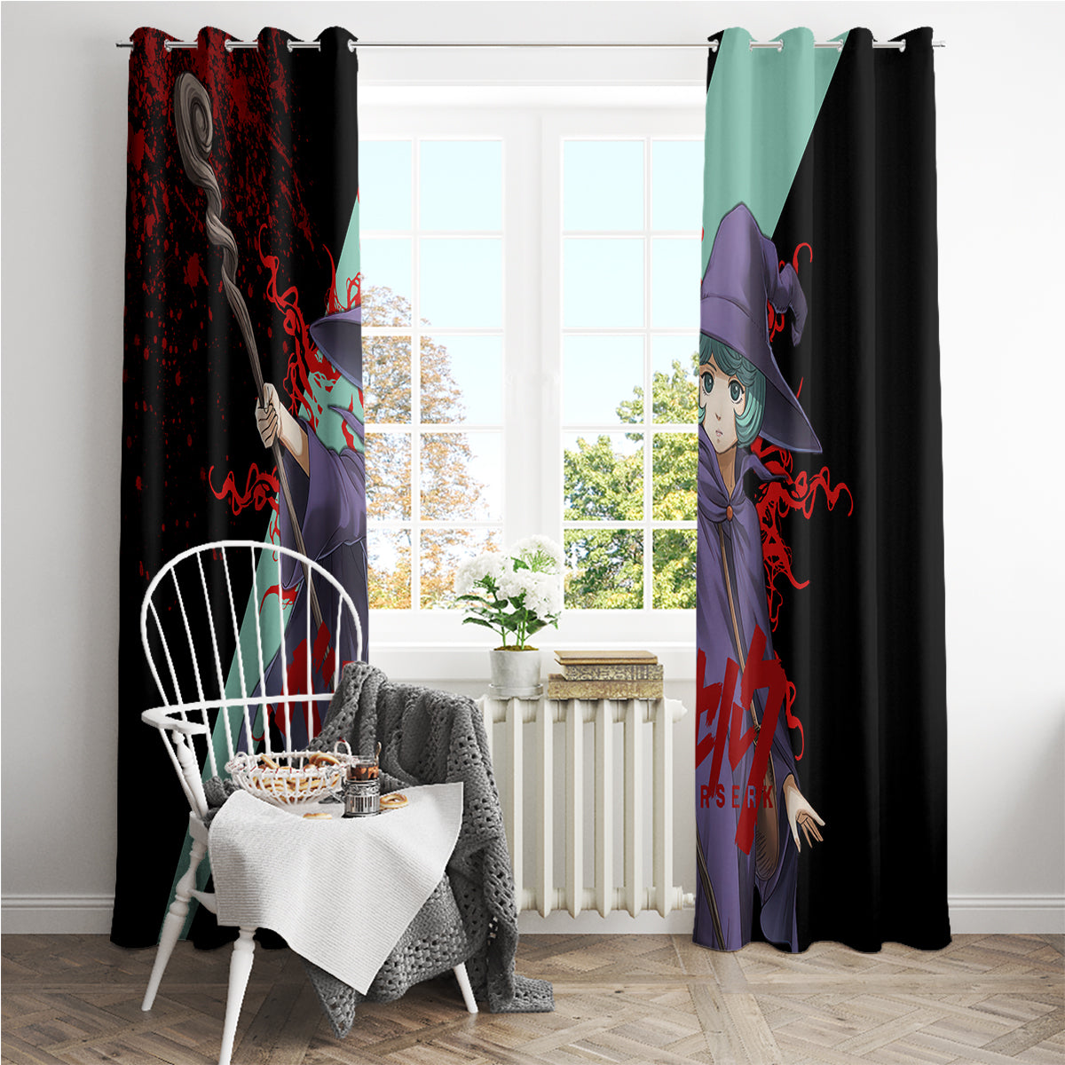 Schierke Basrard Window Curtain Anime Style