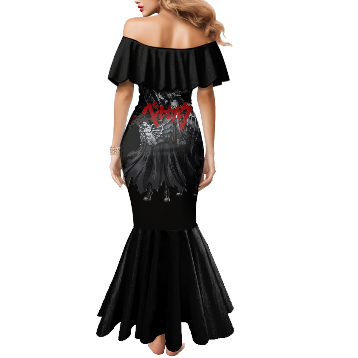 The Skull Knight Berserk Mermaid Dress Black Blood Style