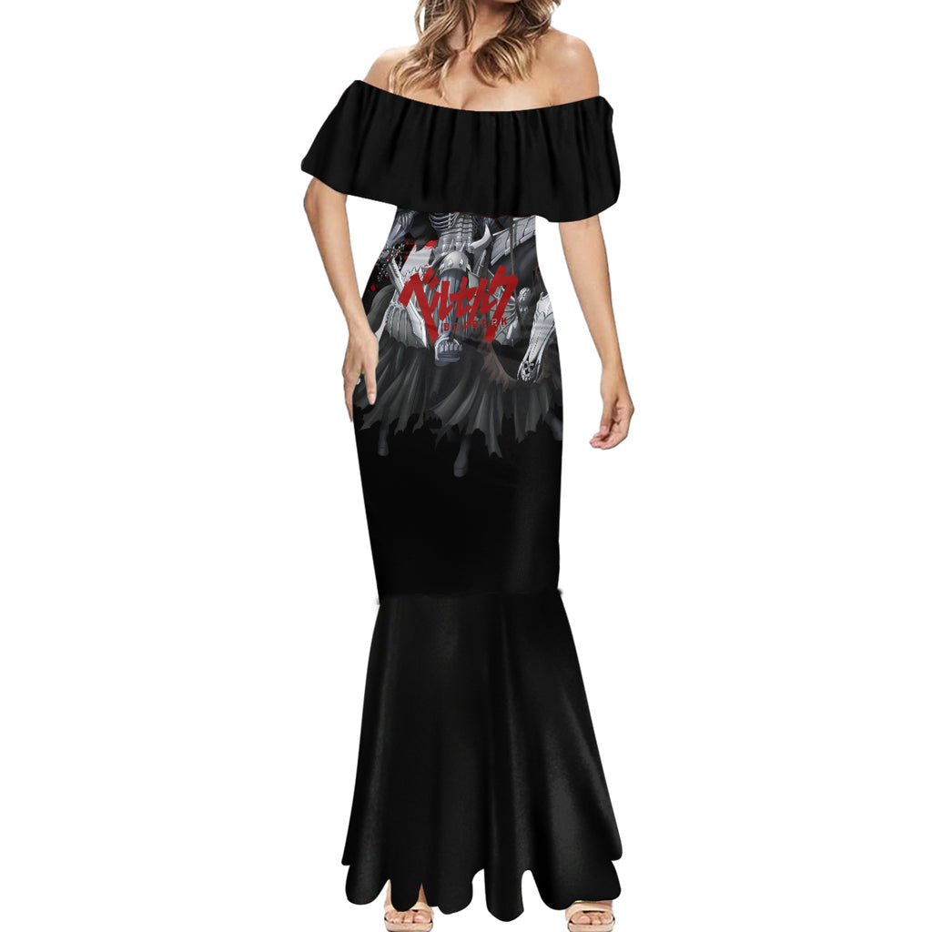 The Skull Knight Berserk Mermaid Dress Black Blood Style