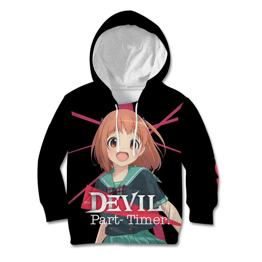 Chiho Sasaki The Devil Part Timer Kid Hoodie Anime Style