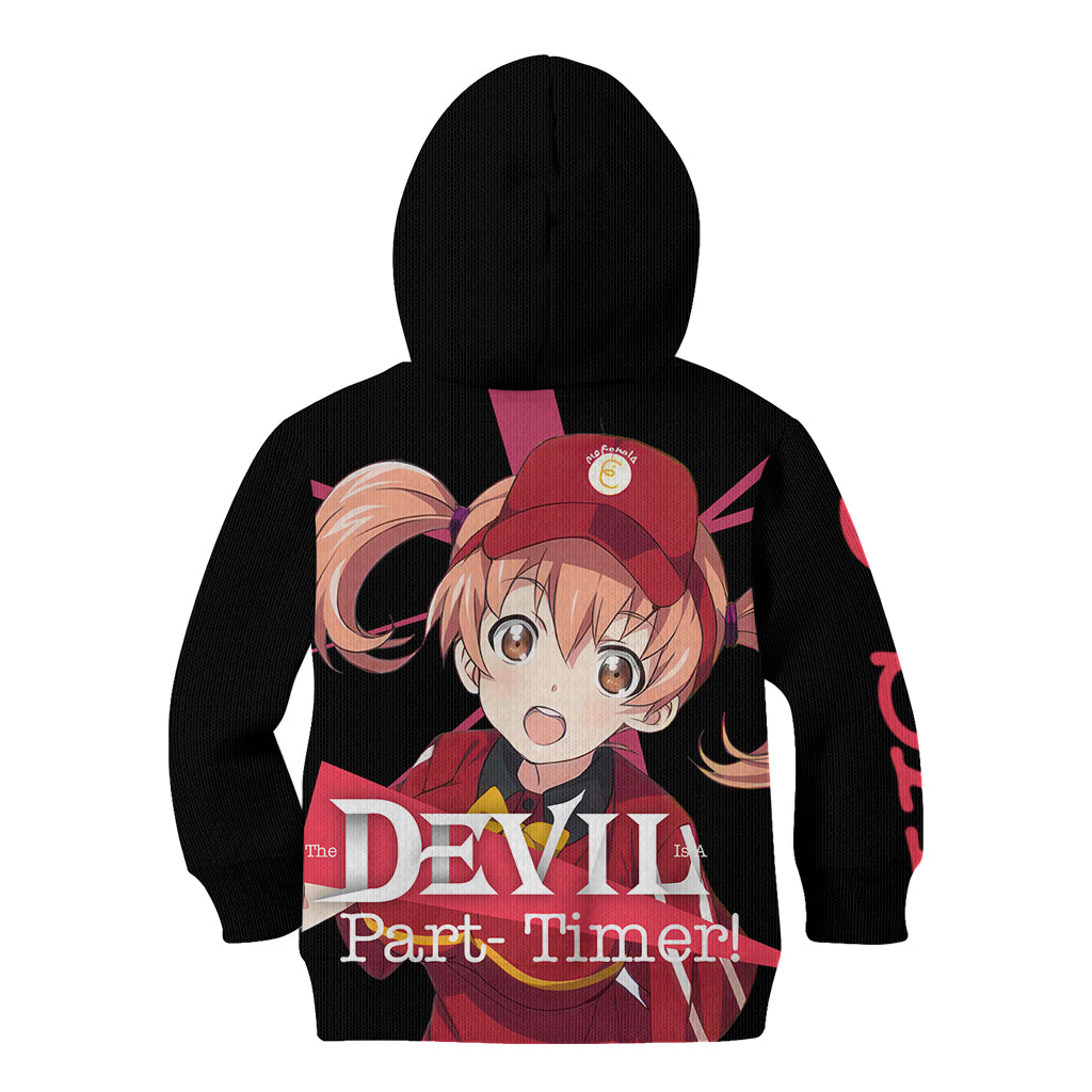 Chiho Sasaki The Devil Part Timer Kid Hoodie Anime Style