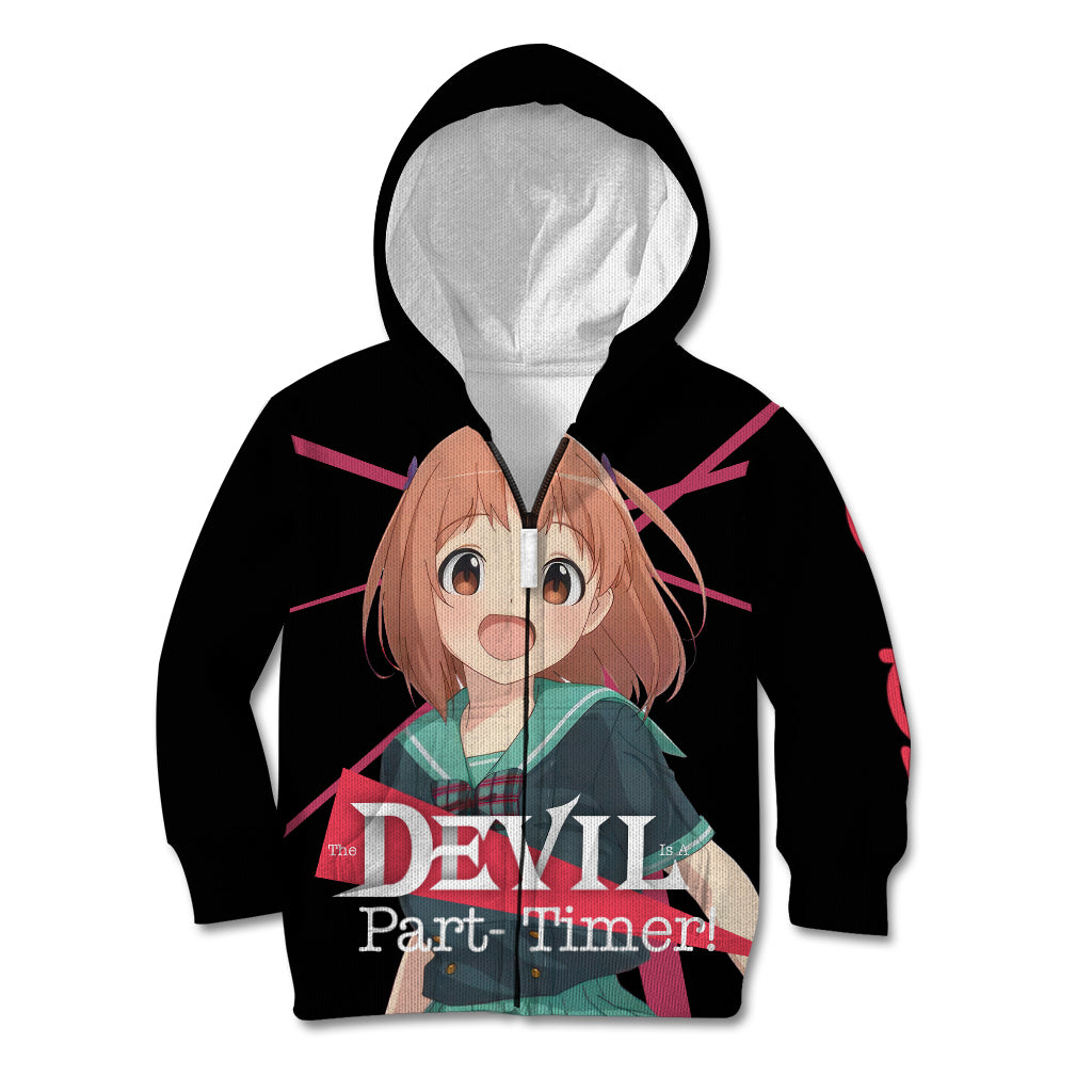 Chiho Sasaki The Devil Part Timer Kid Hoodie Anime Style