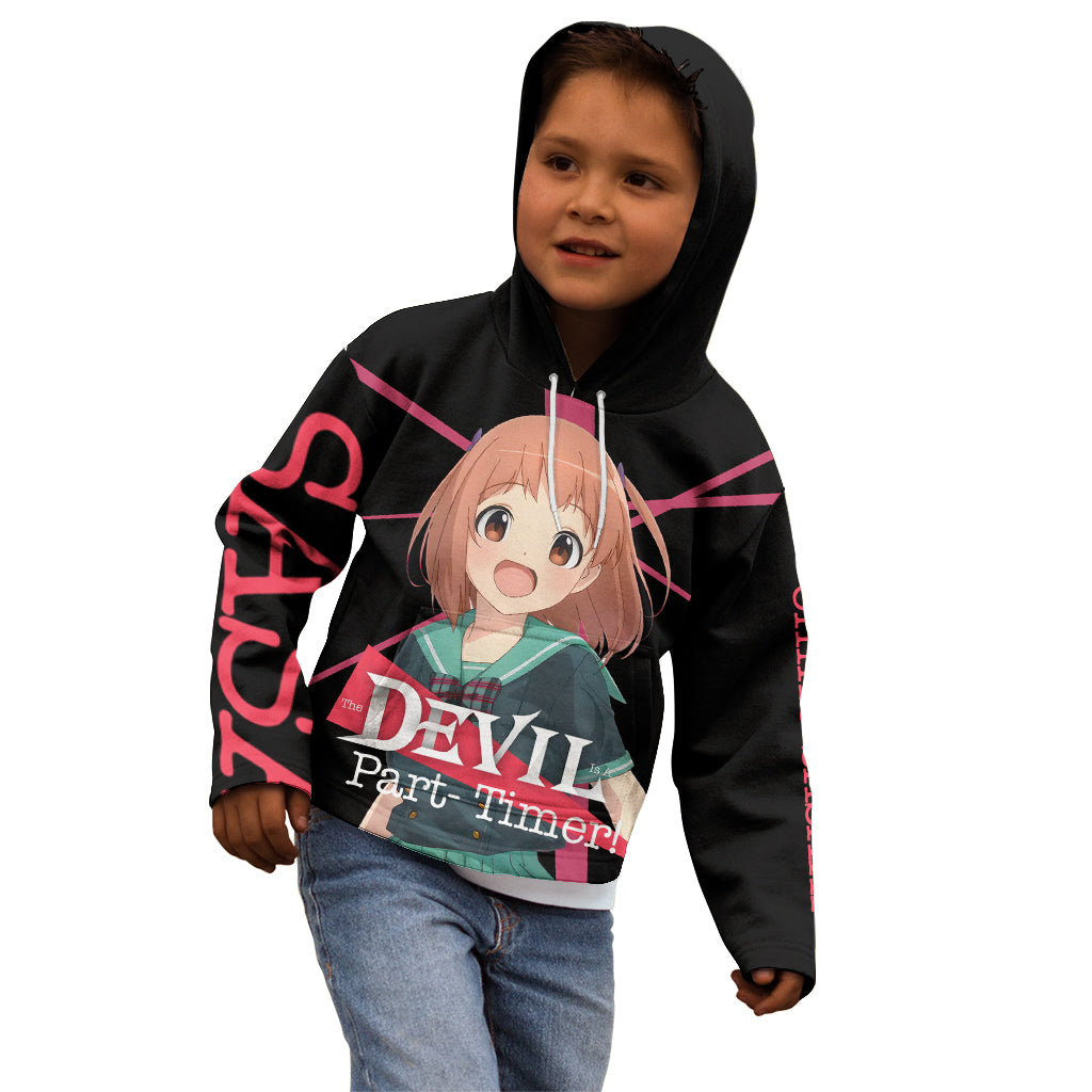 Chiho Sasaki The Devil Part Timer Kid Hoodie Anime Style