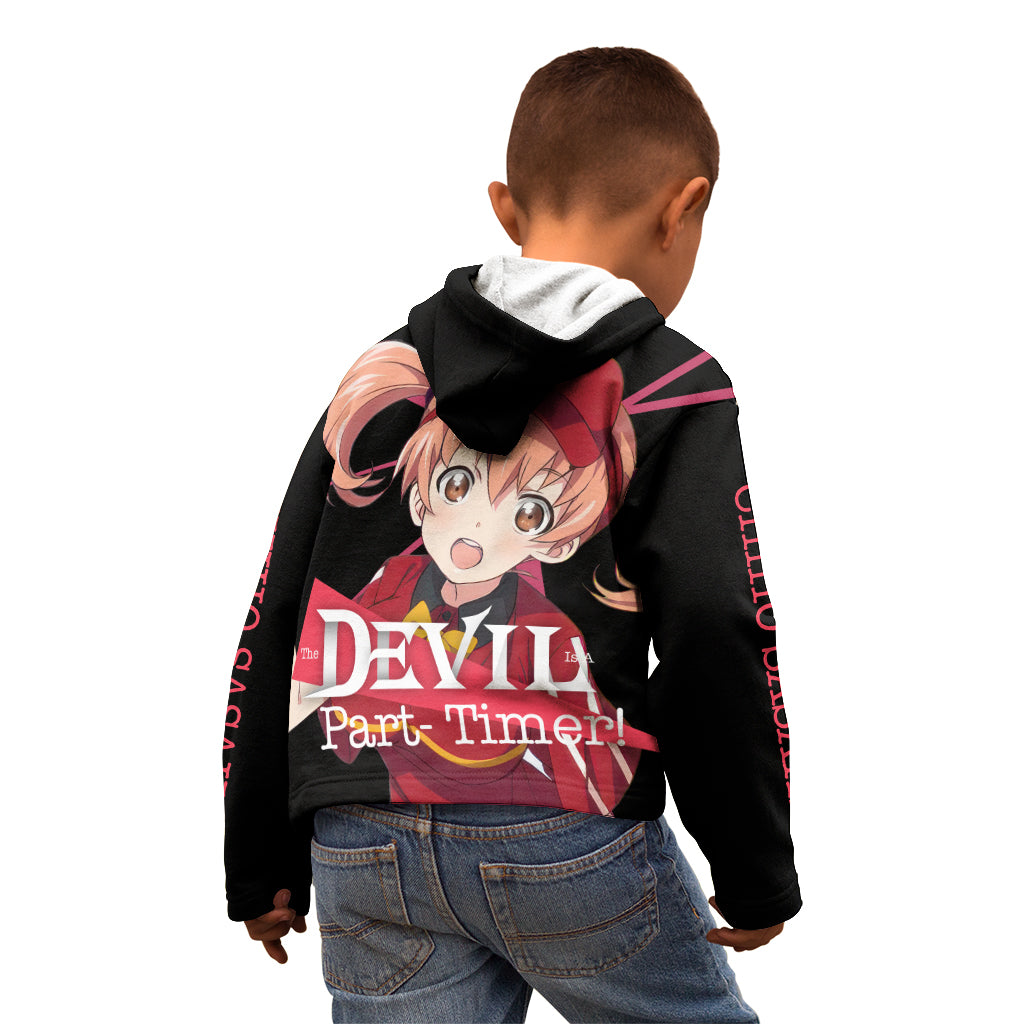 Chiho Sasaki The Devil Part Timer Kid Hoodie Anime Style