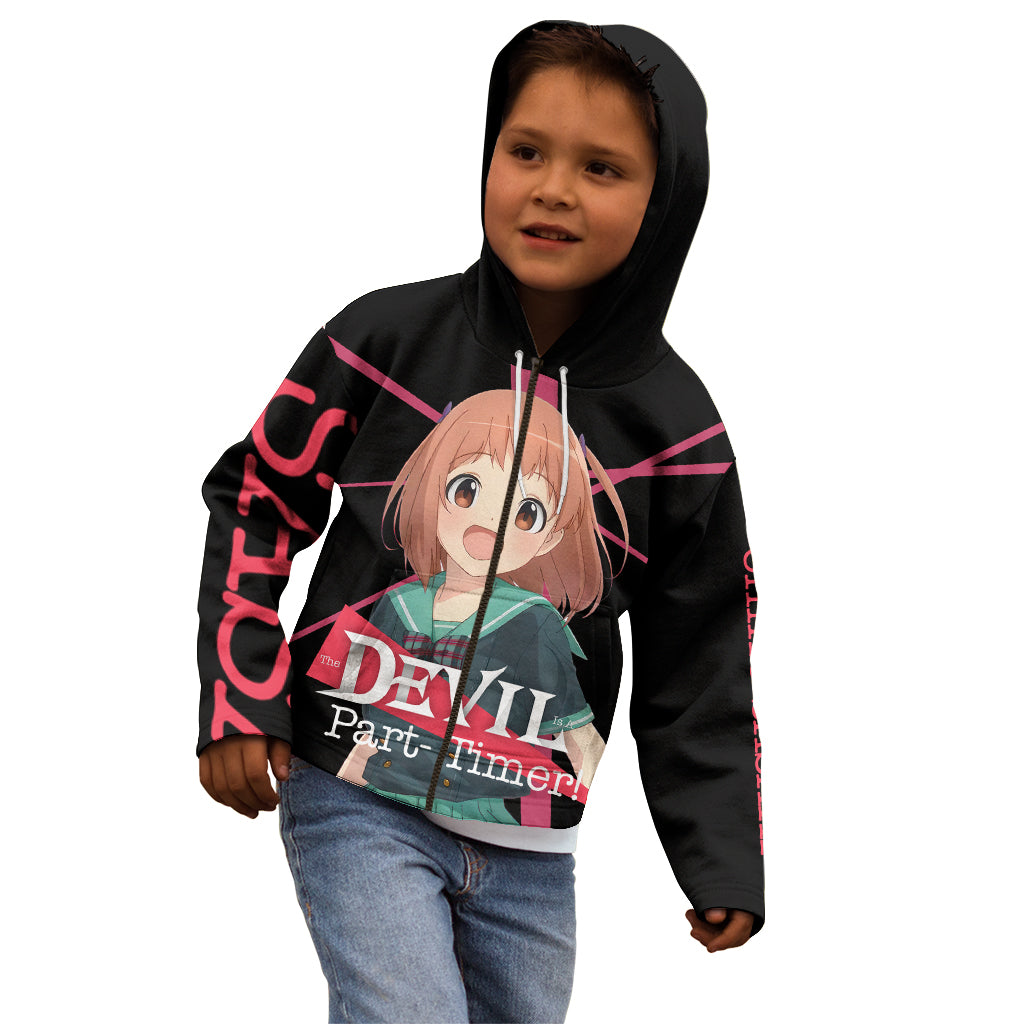 Chiho Sasaki The Devil Part Timer Kid Hoodie Anime Style