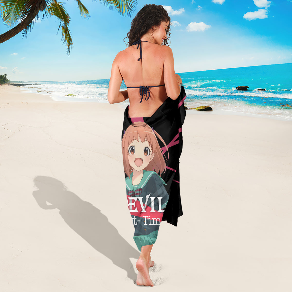 Chiho Sasaki The Devil Part Timer Sarong Anime Style