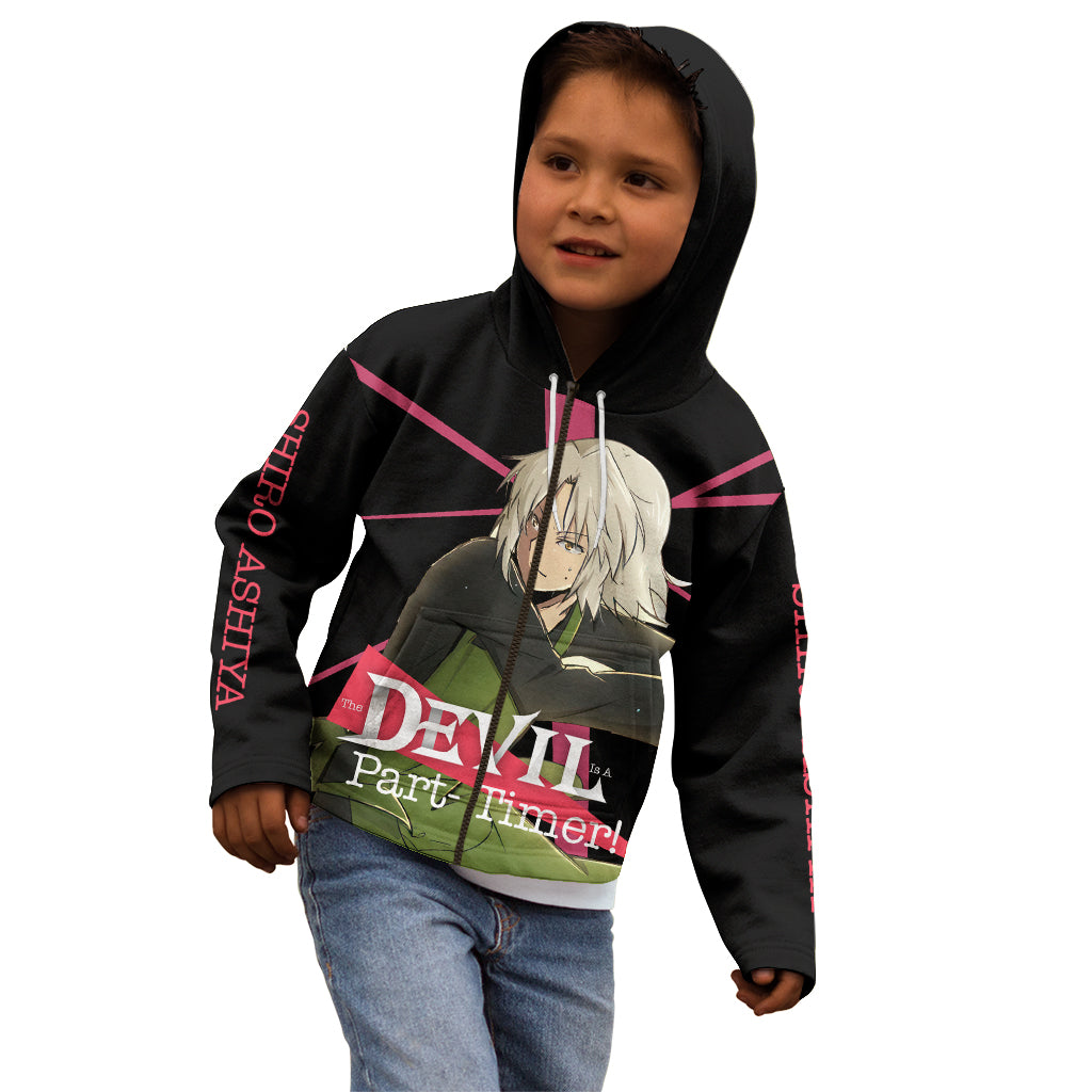 Shiro Ashiya The Devil Part Timer Kid Hoodie Anime Style