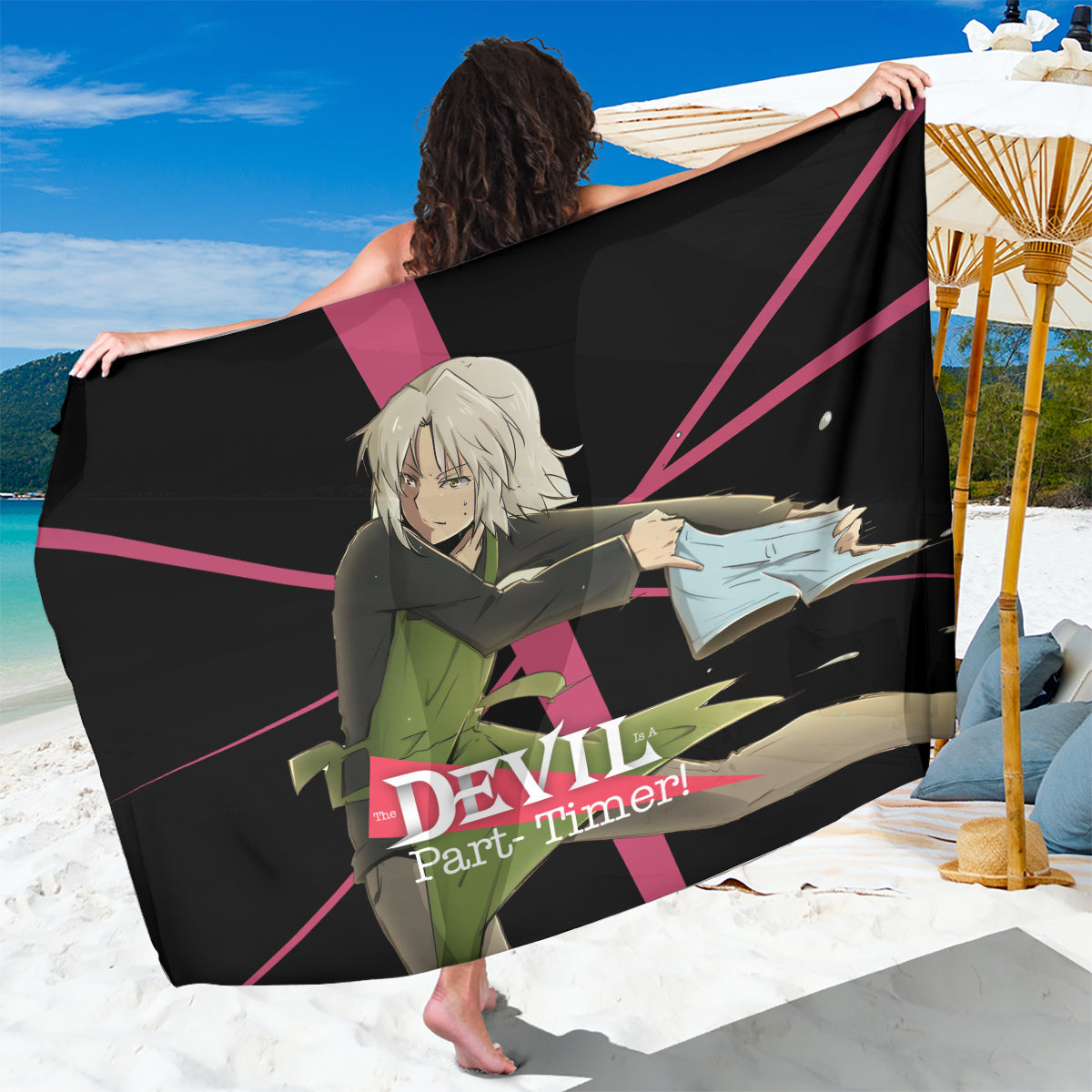 Shiro Ashiya The Devil Part Timer Sarong Anime Style