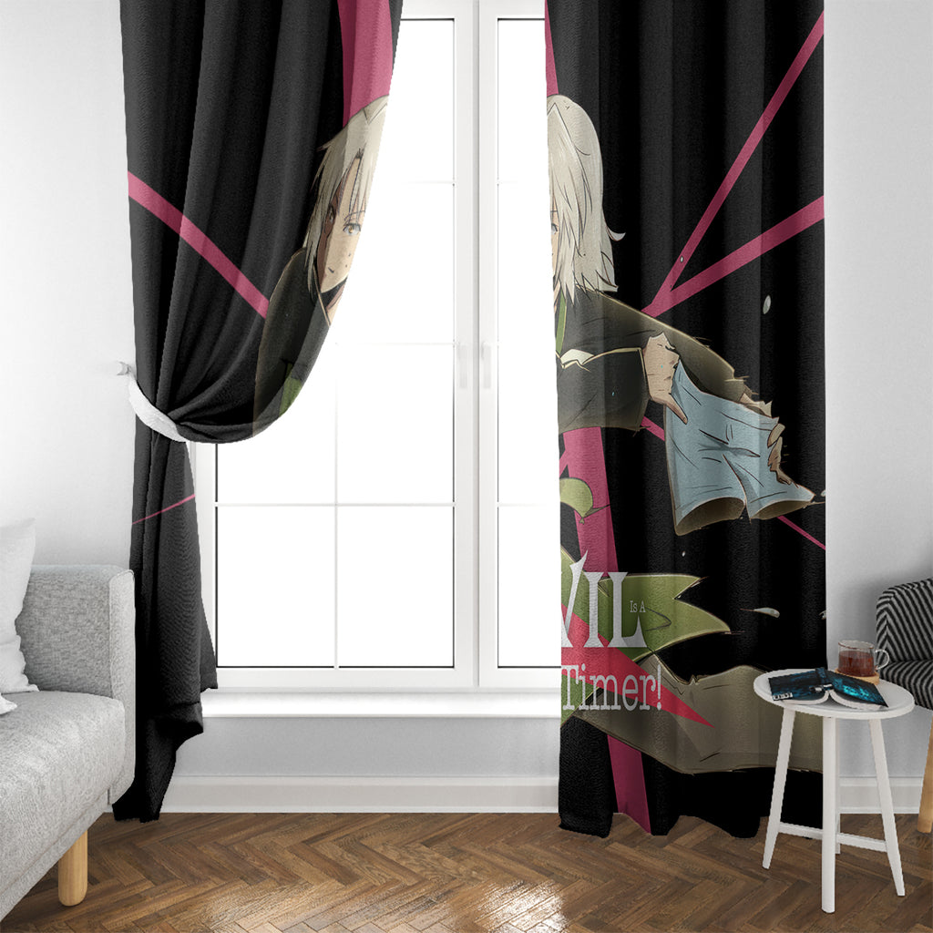 Shiro Ashiya The Devil Part Timer Window Curtain Anime Style