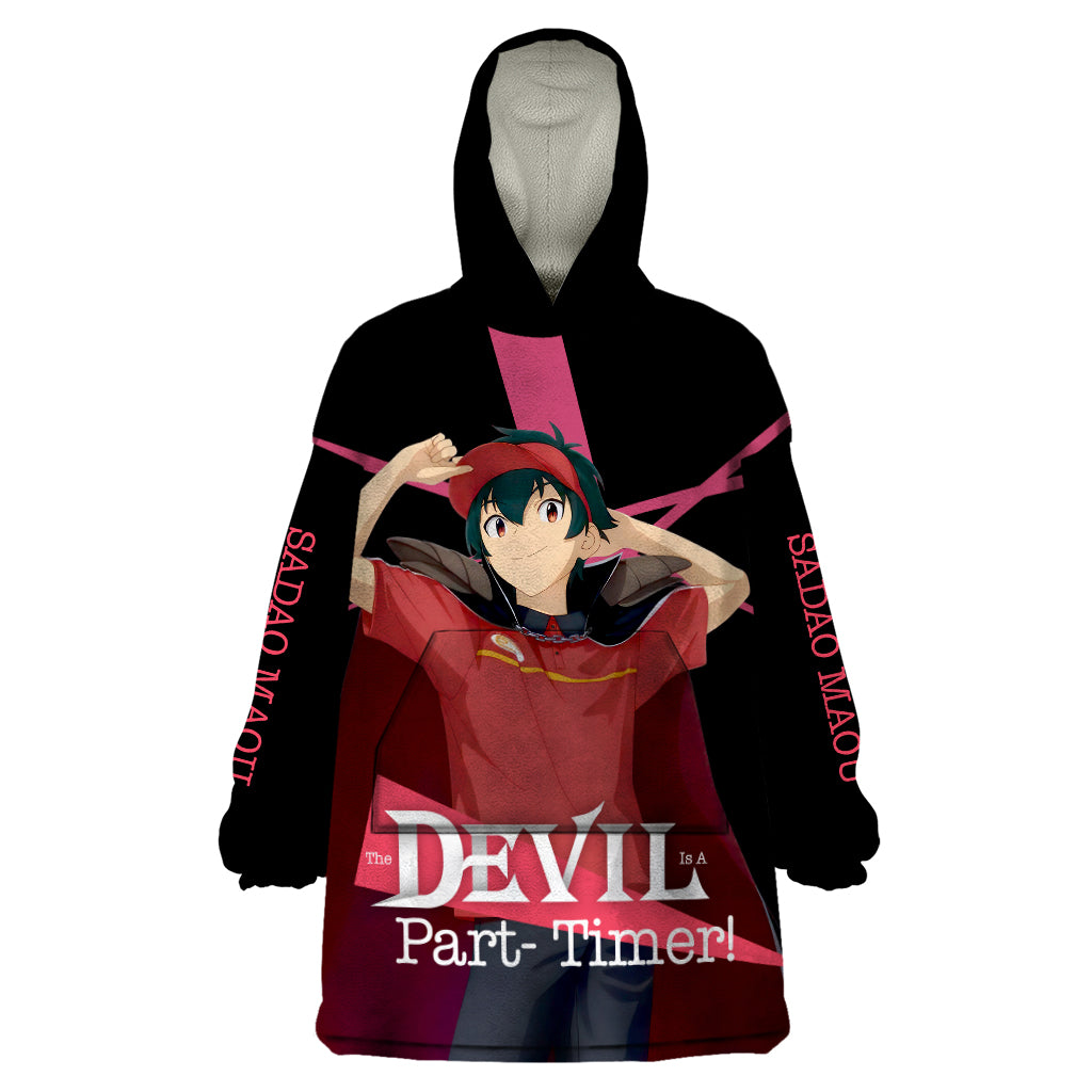Sadao Maou The Devil Part Timer Wearable Blanket Hoodie Anime Style