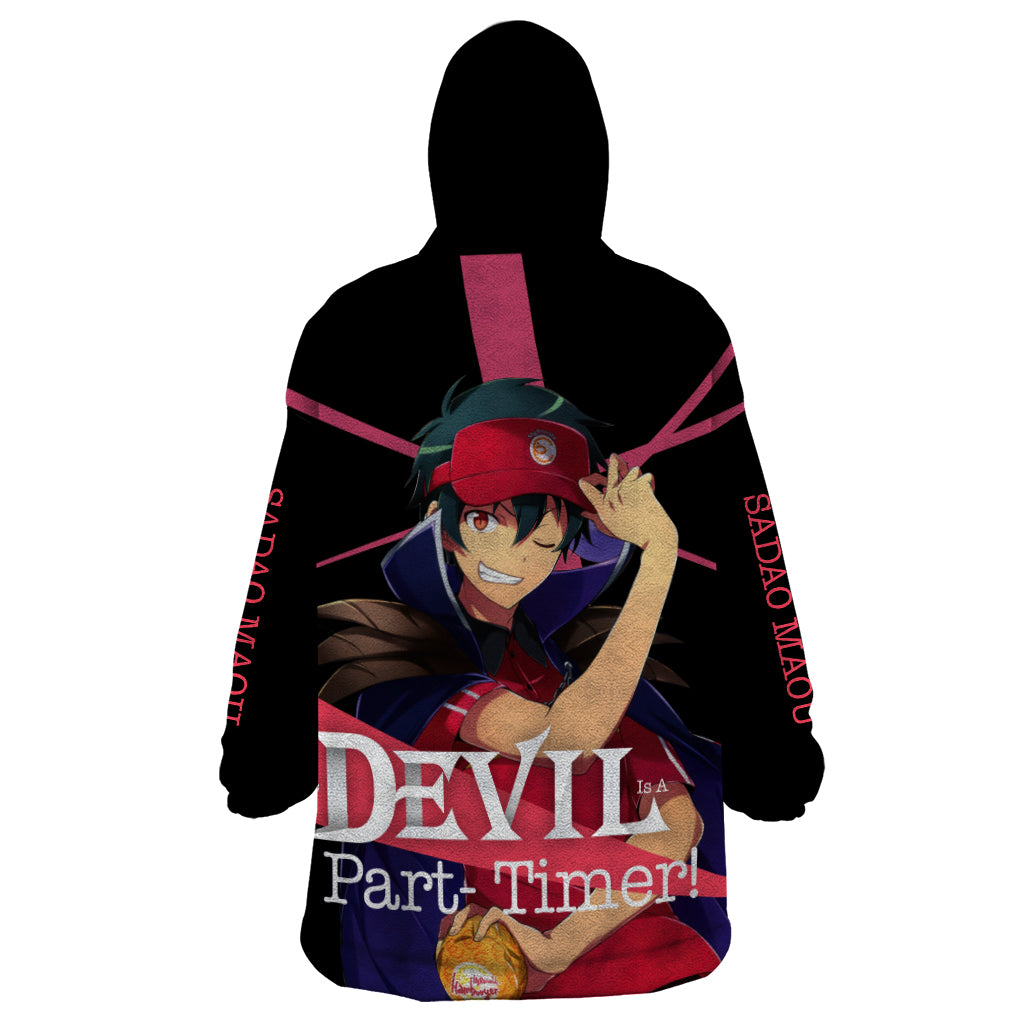 Sadao Maou The Devil Part Timer Wearable Blanket Hoodie Anime Style