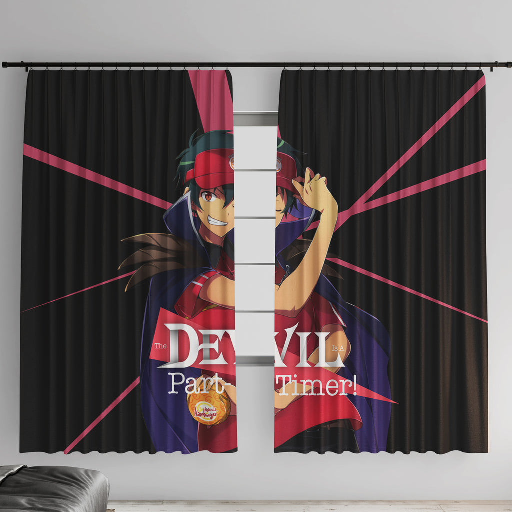 Sadao Maou The Devil Part Timer Window Curtain Anime Style
