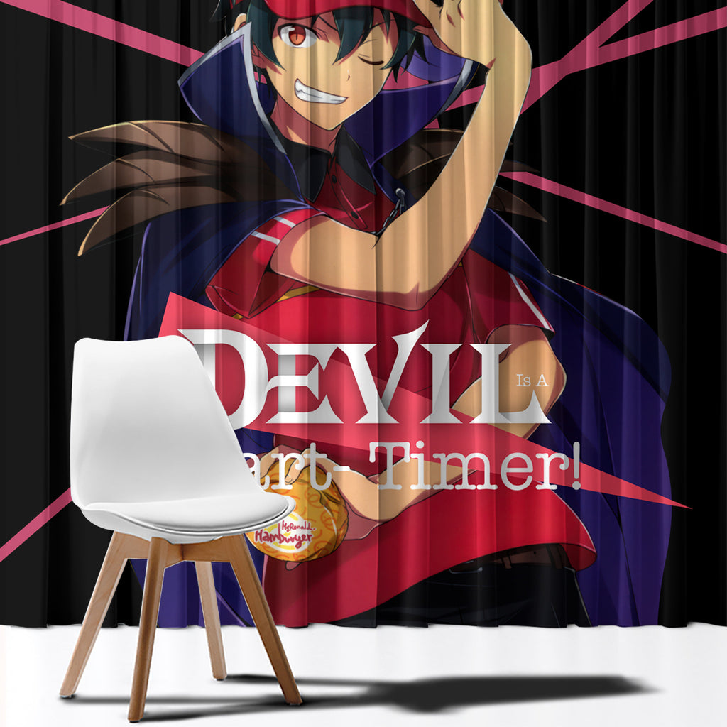 Sadao Maou The Devil Part Timer Window Curtain Anime Style