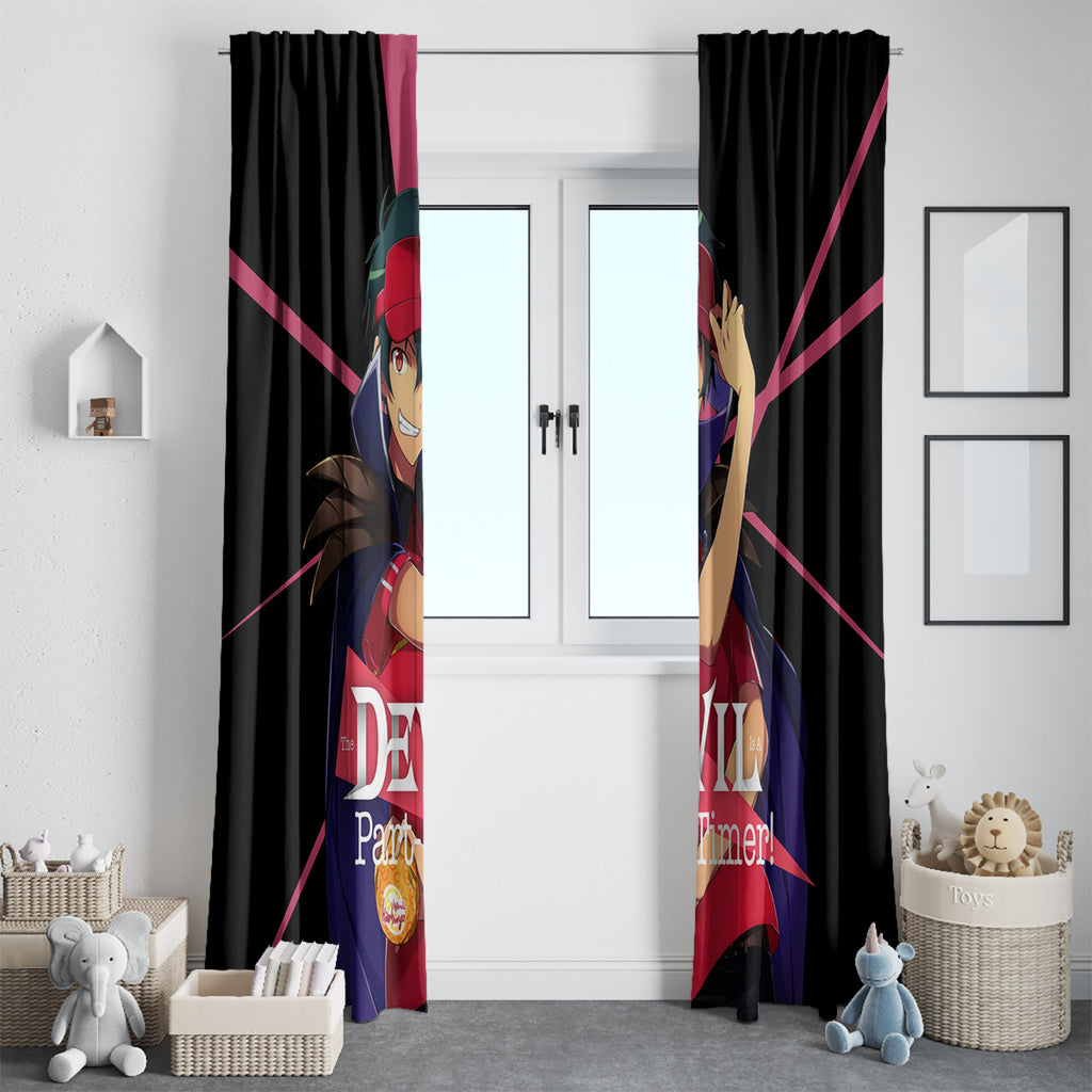 Sadao Maou The Devil Part Timer Window Curtain Anime Style