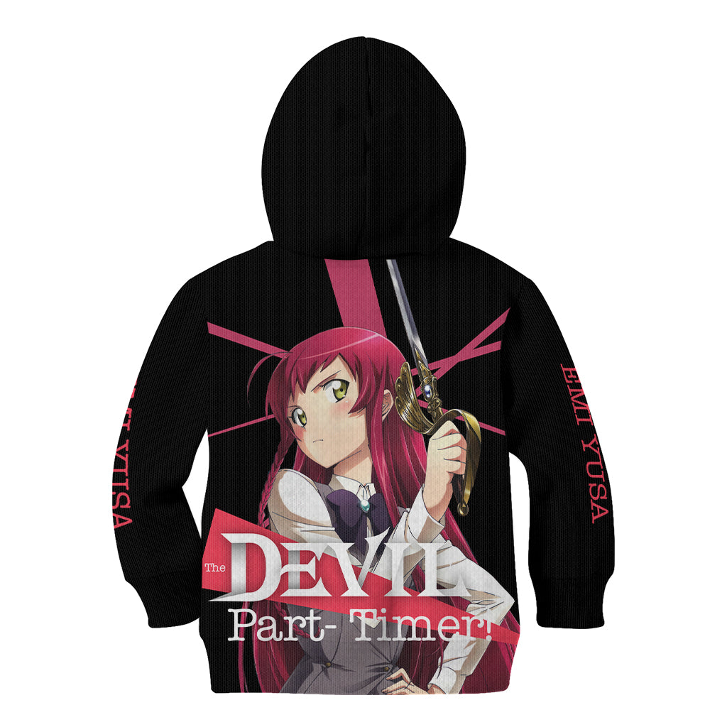Emi Yusa The Devil Part Timer Kid Hoodie Anime Style
