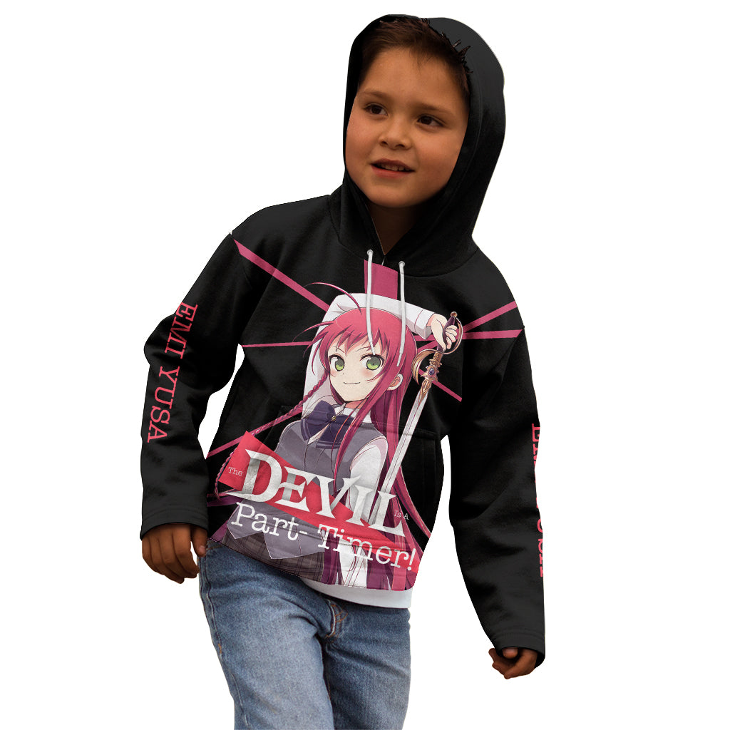 Emi Yusa The Devil Part Timer Kid Hoodie Anime Style