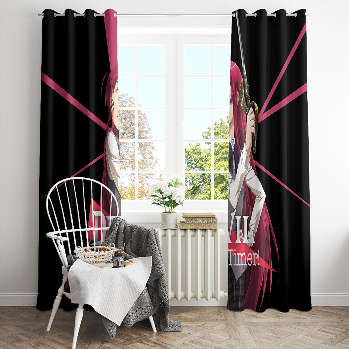 Emi Yusa The Devil Part Timer Window Curtain Anime Style