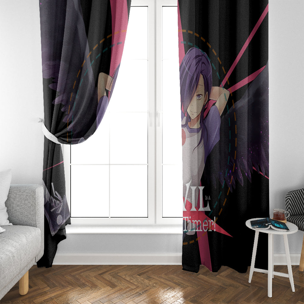 Hanzo Urushihara The Devil Part Timer Window Curtain Anime Style