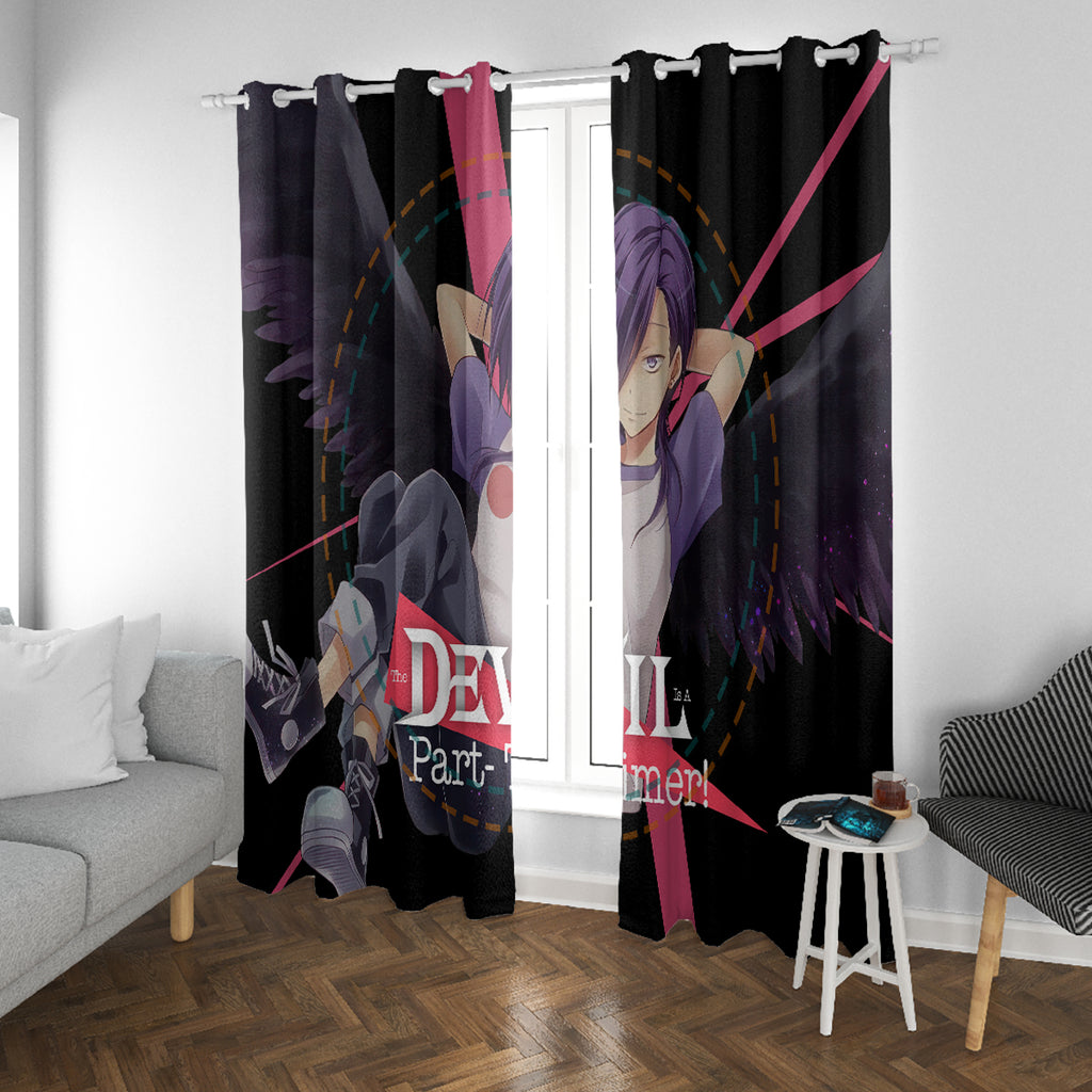 Hanzo Urushihara The Devil Part Timer Window Curtain Anime Style