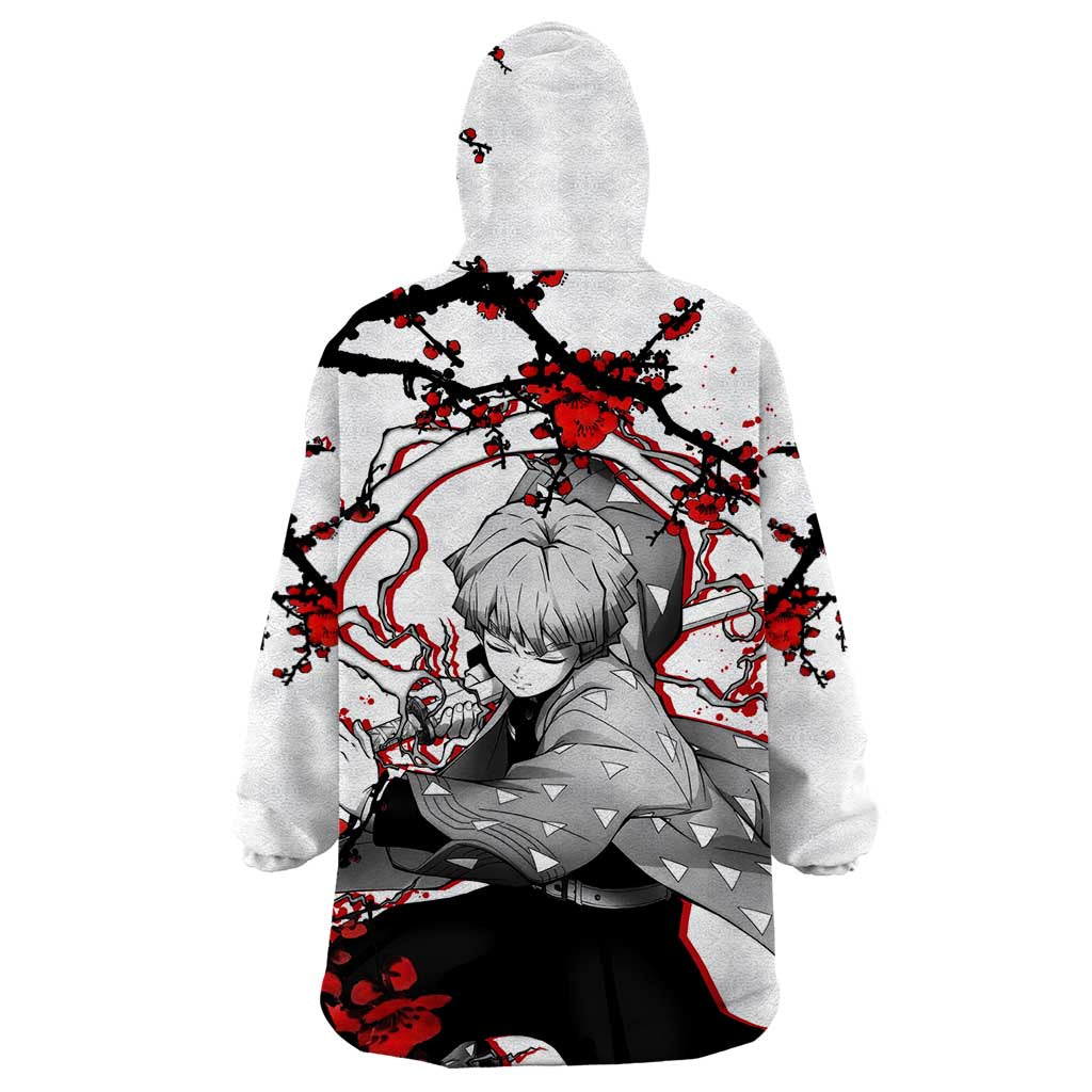 Zenitsu Agatsuma - Demon Slayer Wearable Blanket Hoodie Anime Japan Style