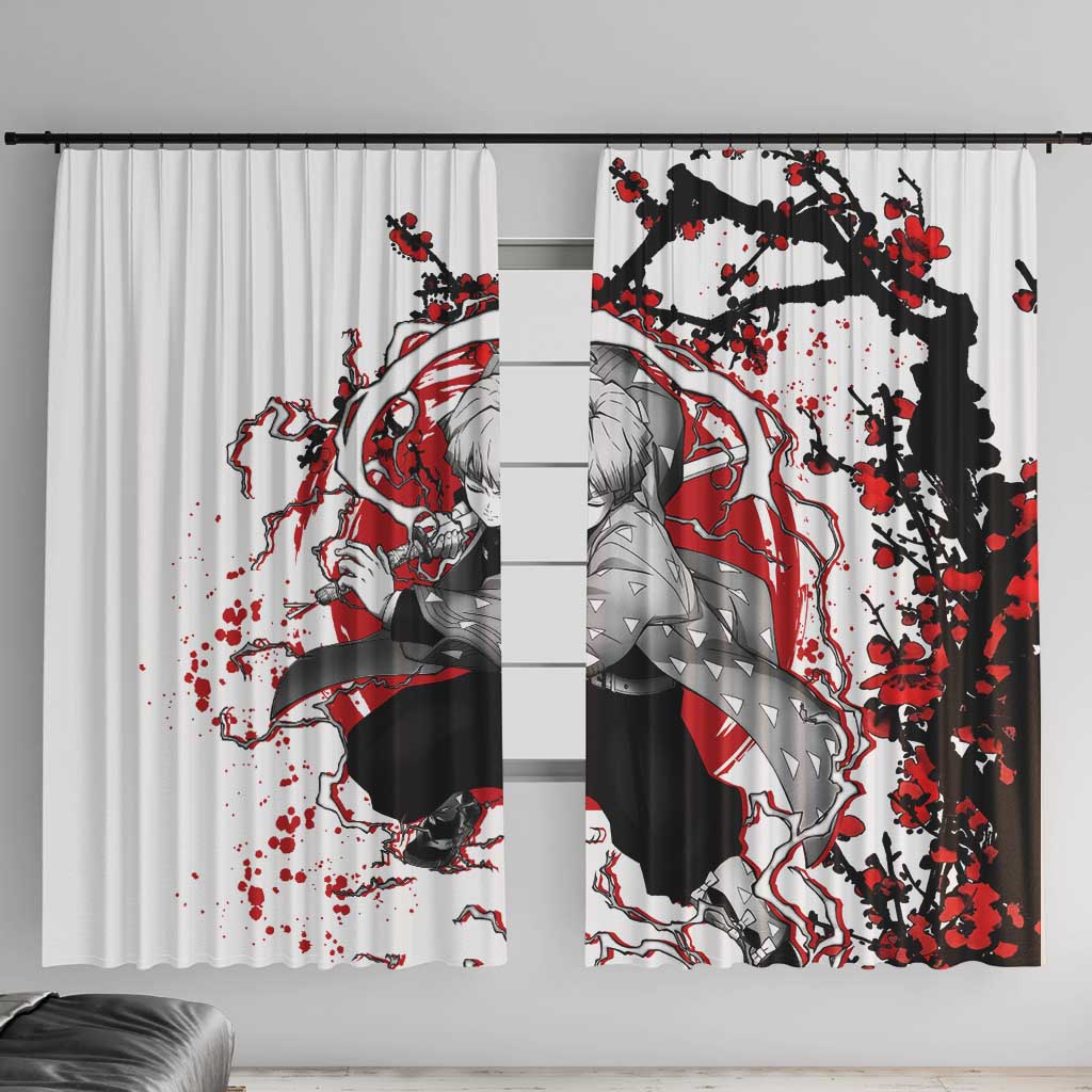 Zenitsu Agatsuma - Demon Slayer Window Curtain Anime Japan Style