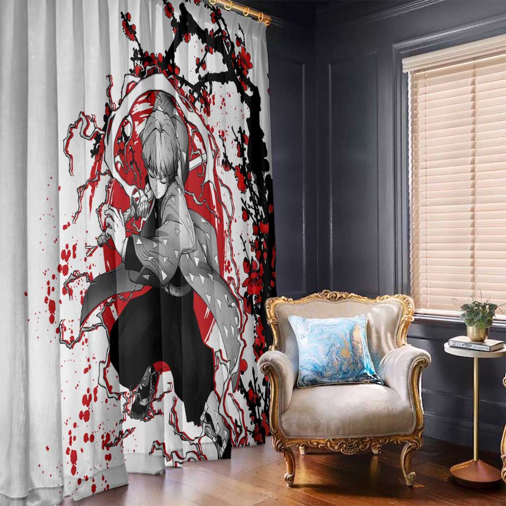 Zenitsu Agatsuma - Demon Slayer Window Curtain Anime Japan Style